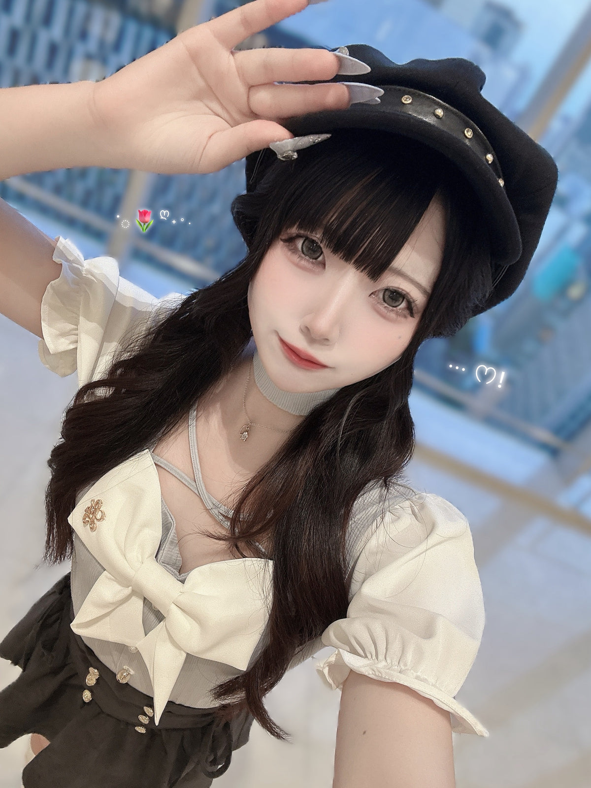 《LAFARY closet》ビジュースタッズキャスケット