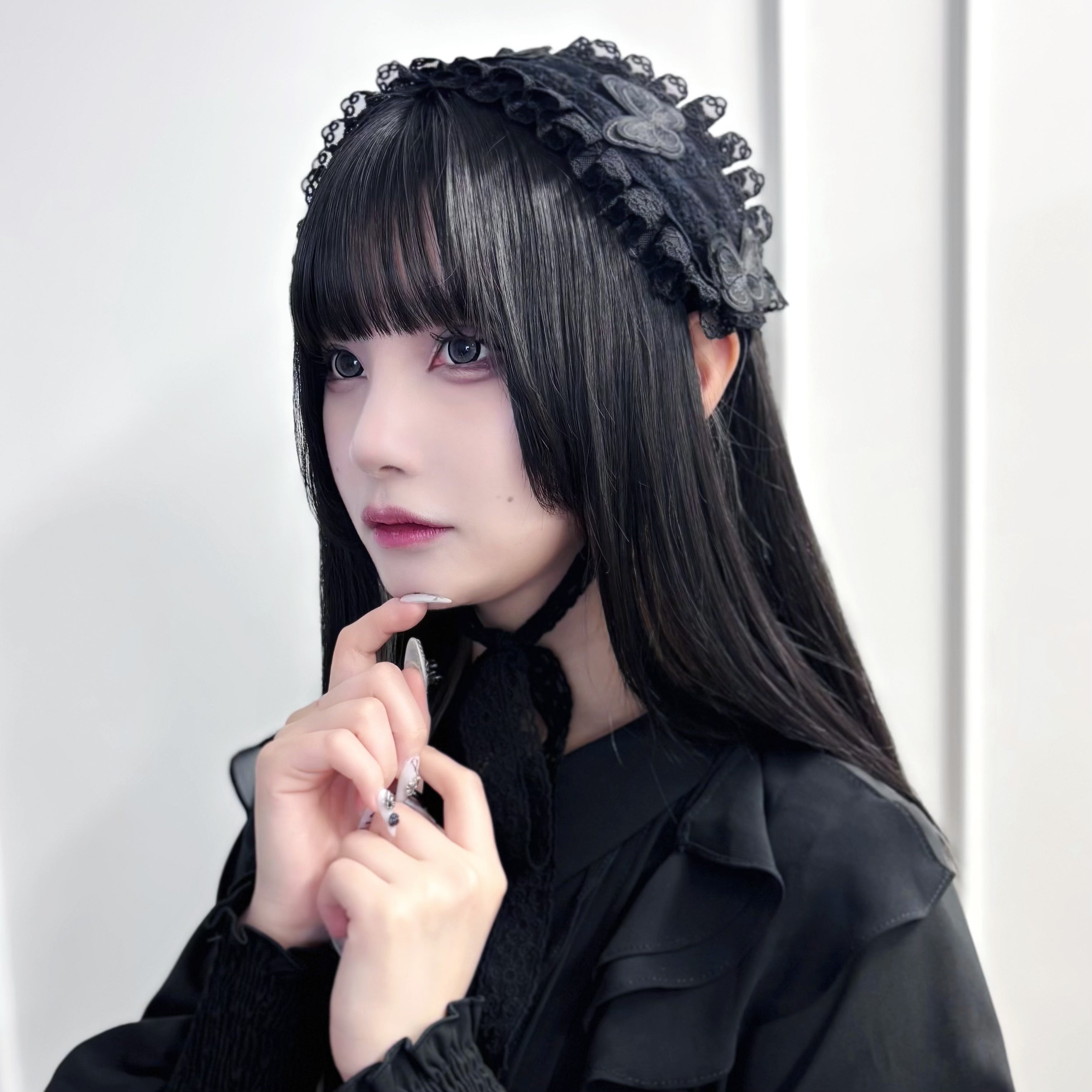 《LAFARYオリジナル》レースチュールヘッドドレス