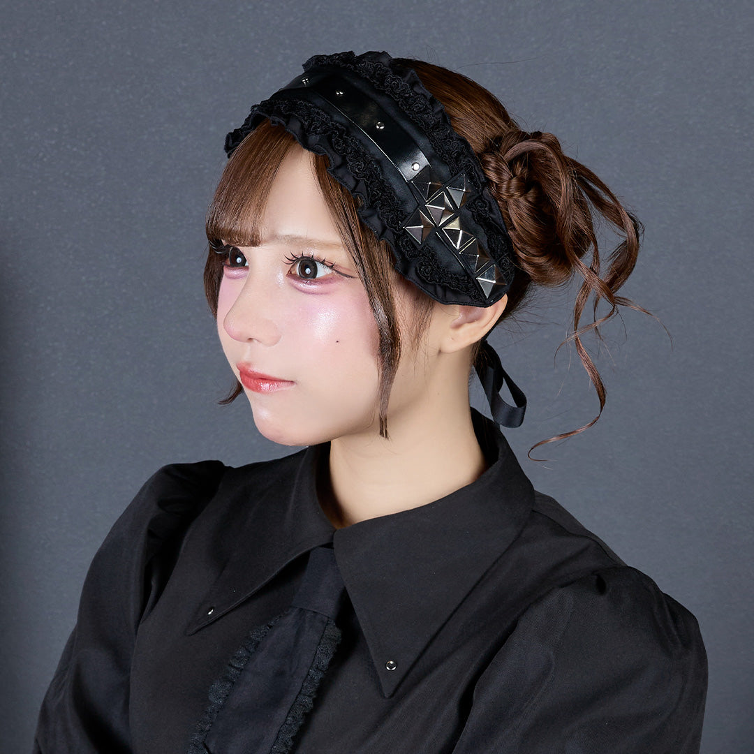《mine》スタッズクロスヘッドドレス