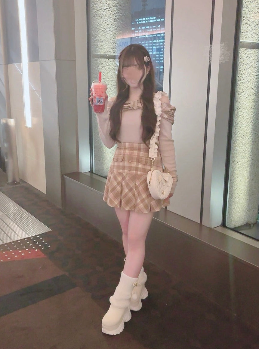 《LAFARY closet》ルーズニット厚底ブーツ