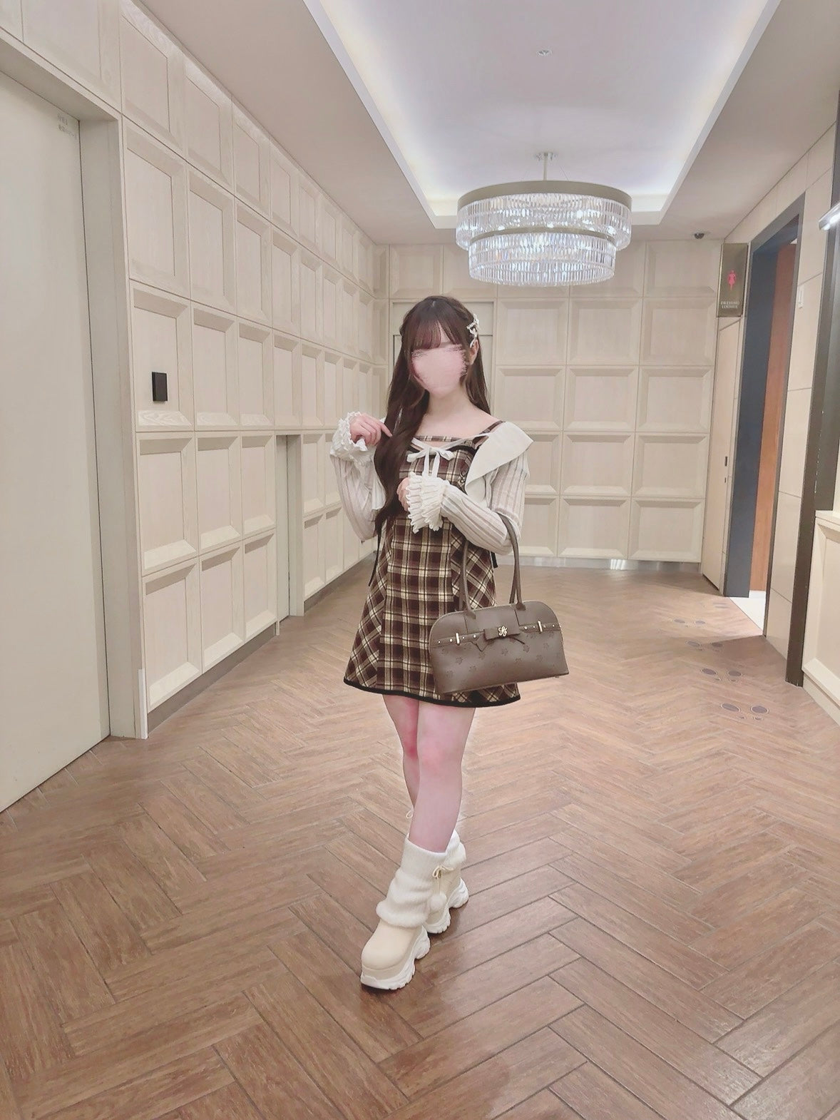 《LAFARY closet》フリルニットカーディガン