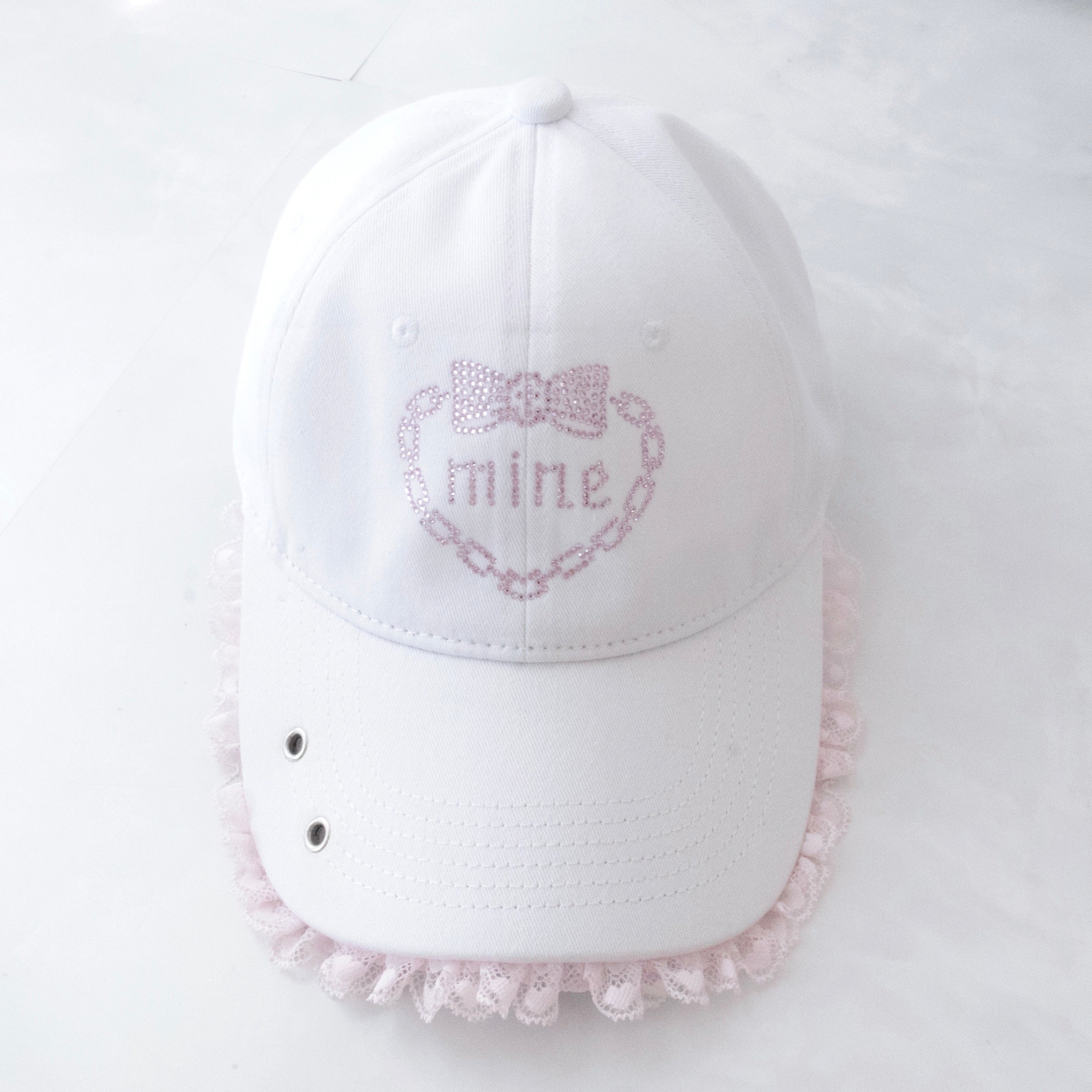 《mine》ストーンレースキャップ