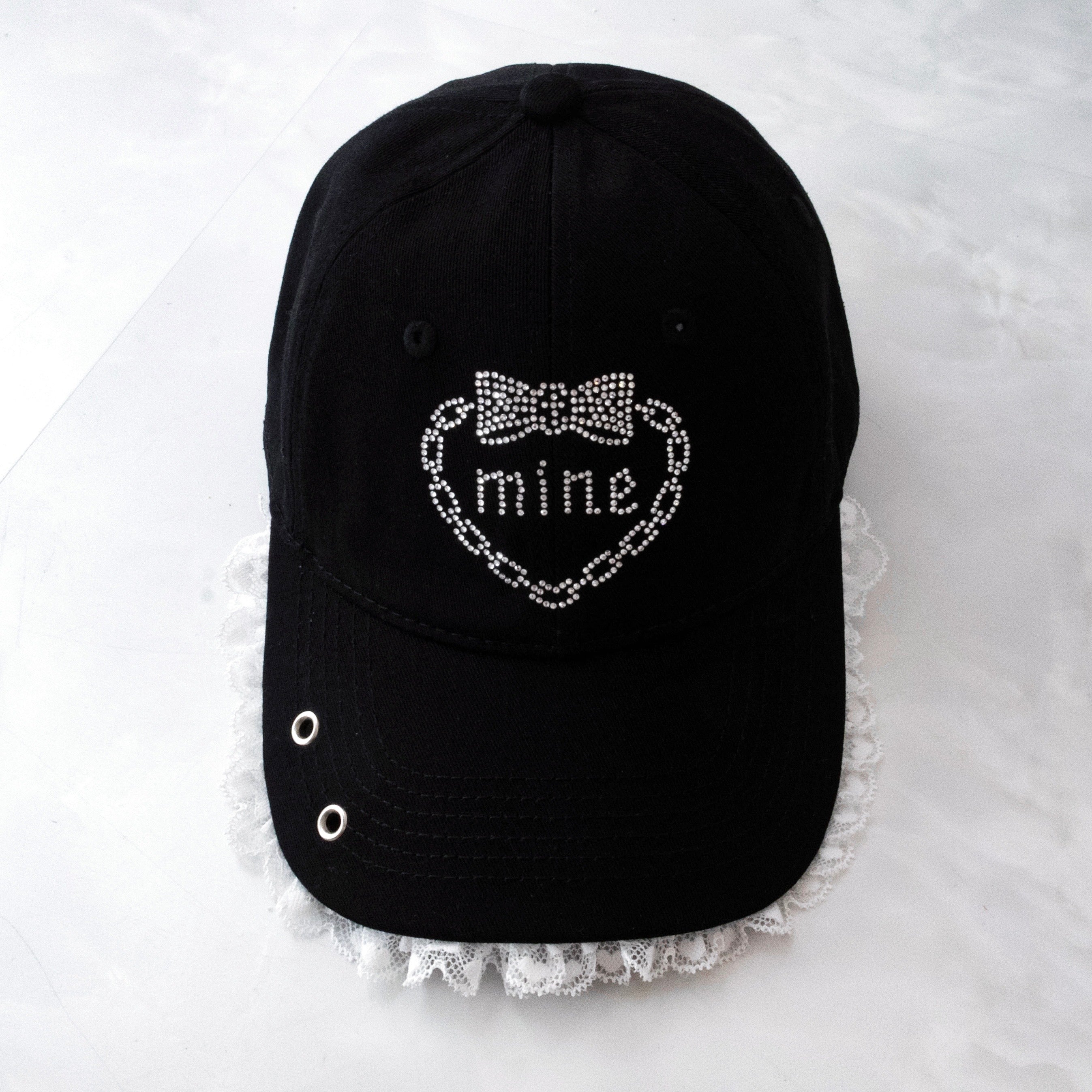《mine》ストーンレースキャップ