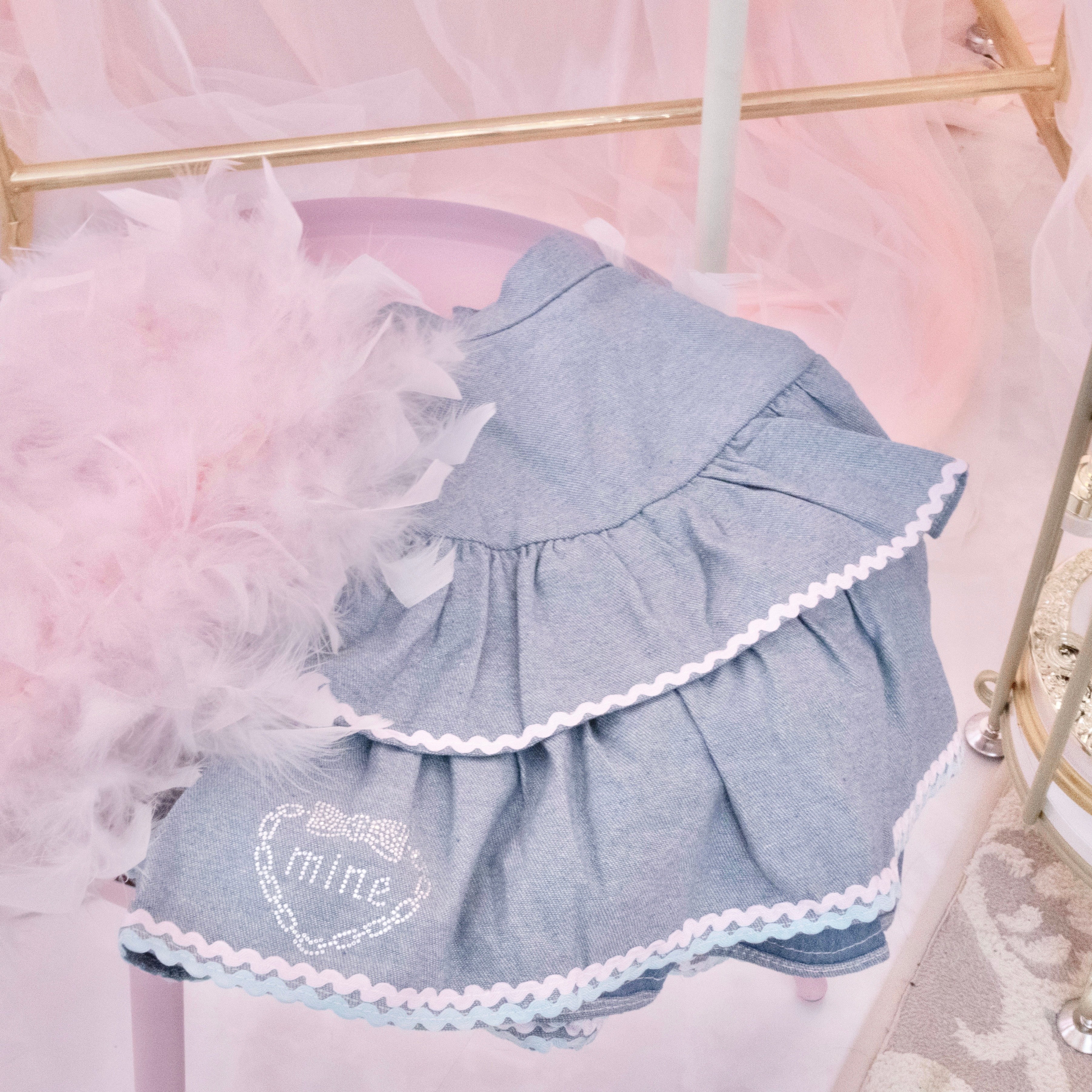 《mine》ロゴデニムスカート