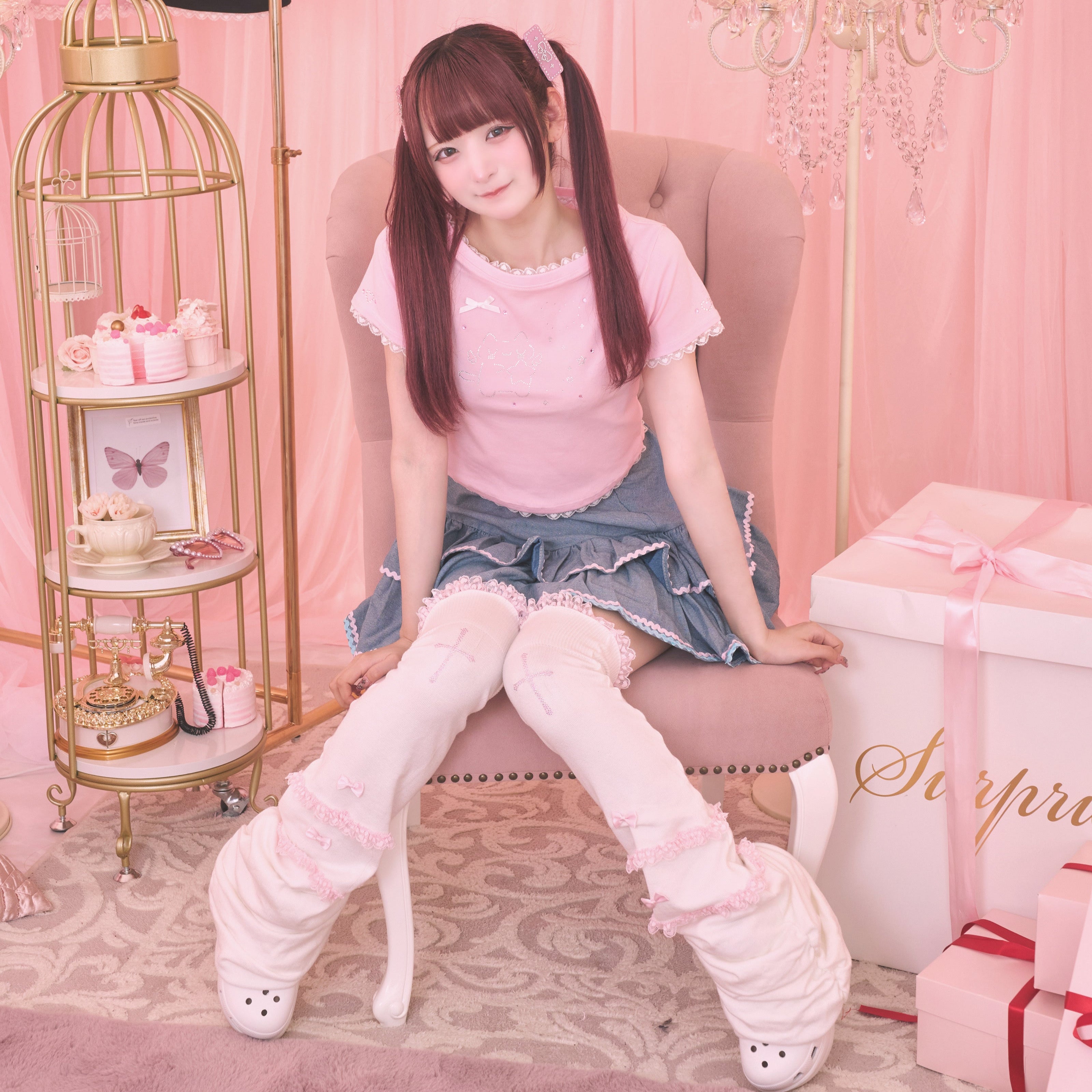 《mine》アスキーキャットミニTシャツ