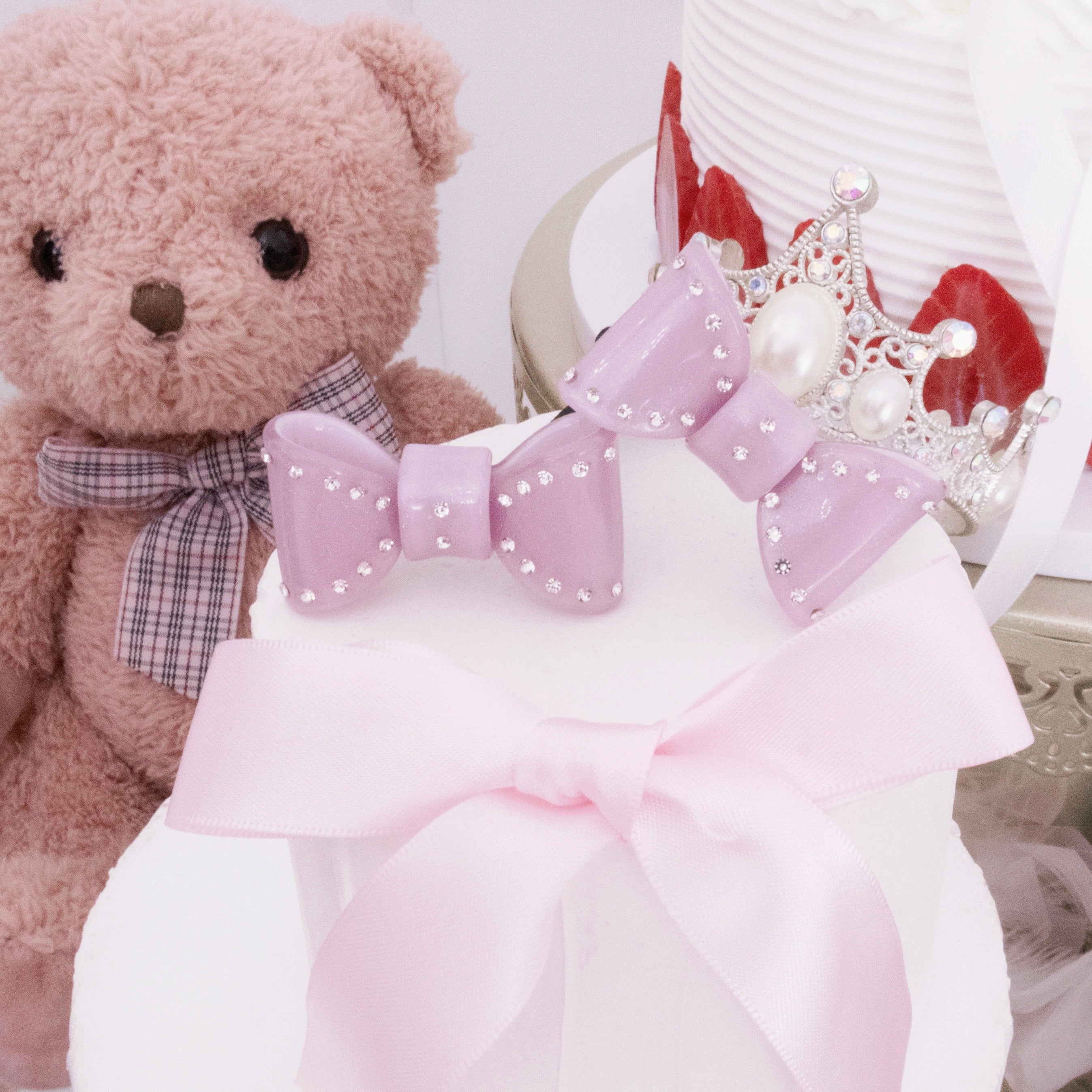 《mine》ストーンリボンヘアゴム