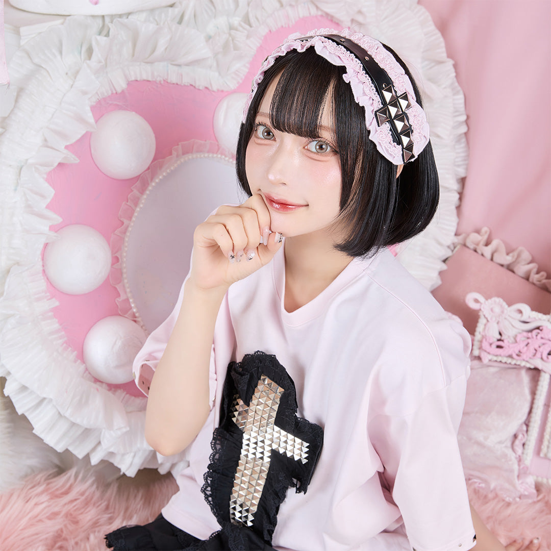 《mine》スタッズクロスヘッドドレス