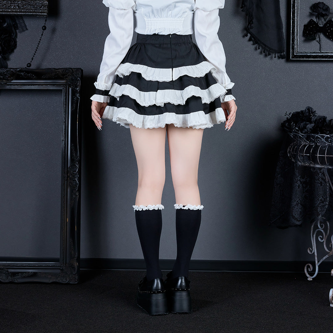 《mine》スタッズクロスハーネススカート