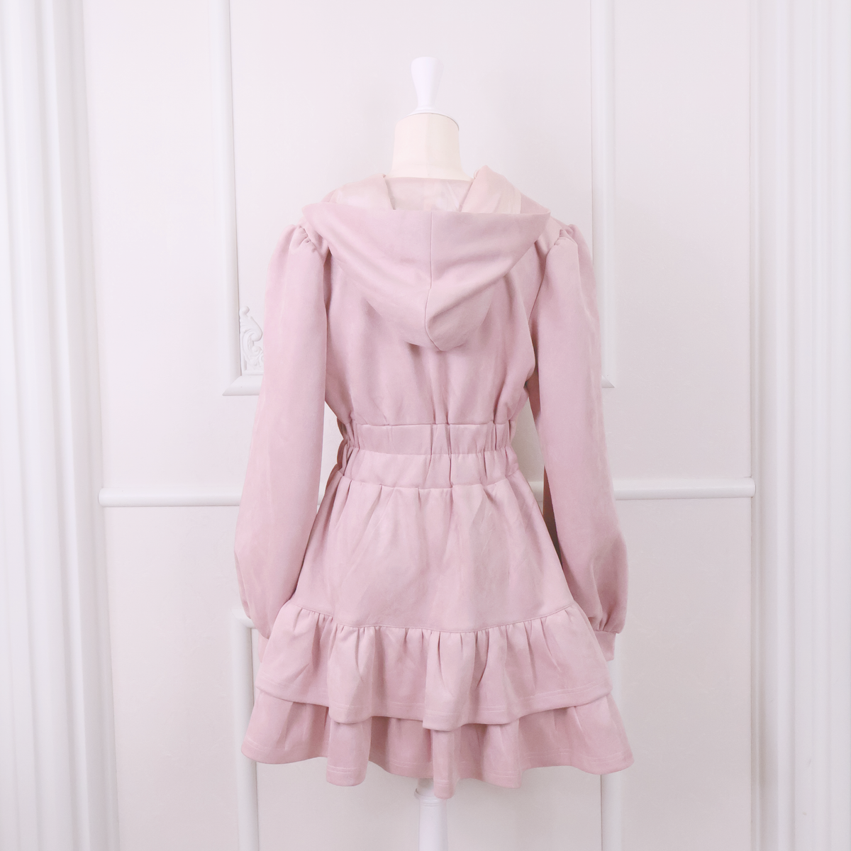 《LAFARY closet》スエードパーカーワンピ