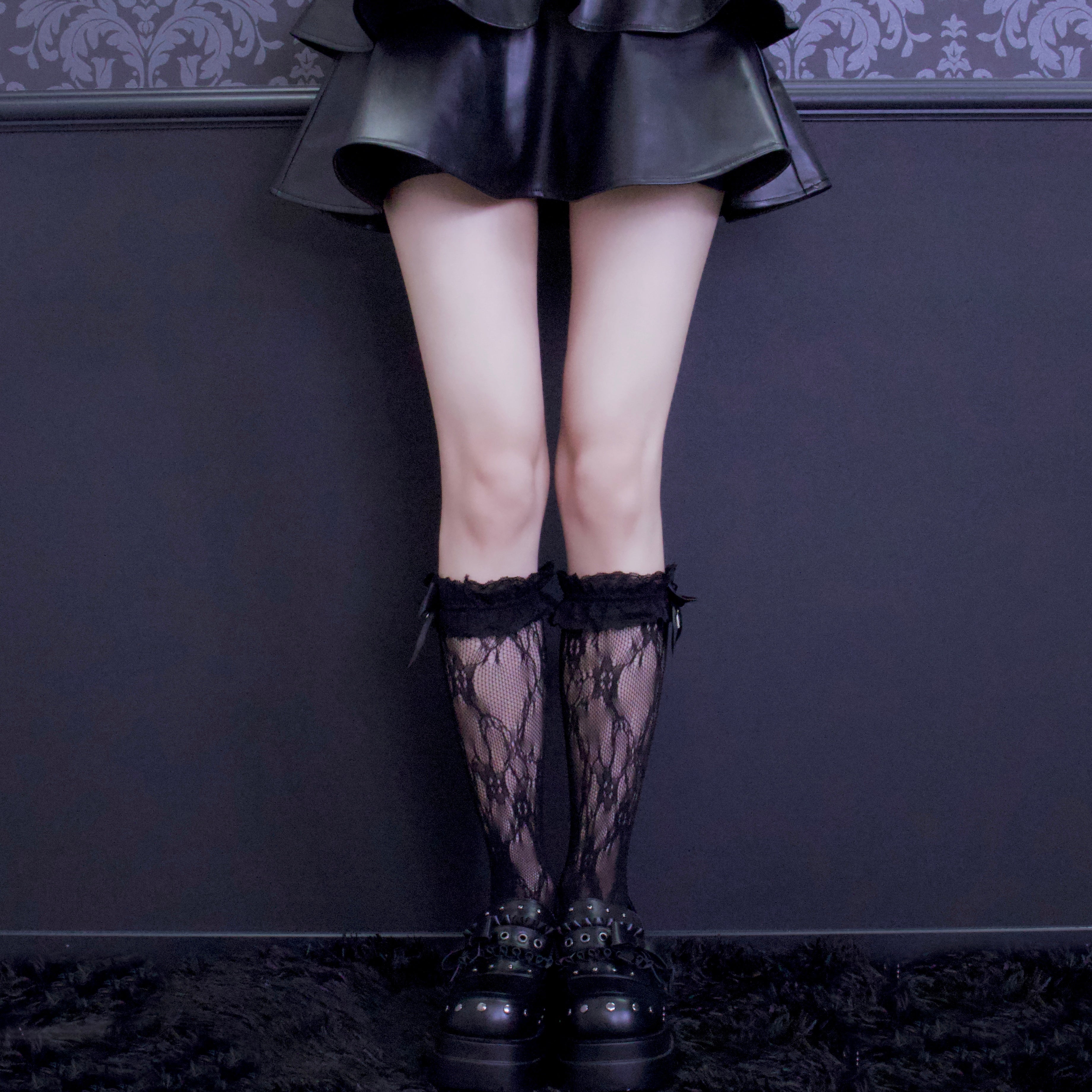 《mine》ゴシックレースソックス