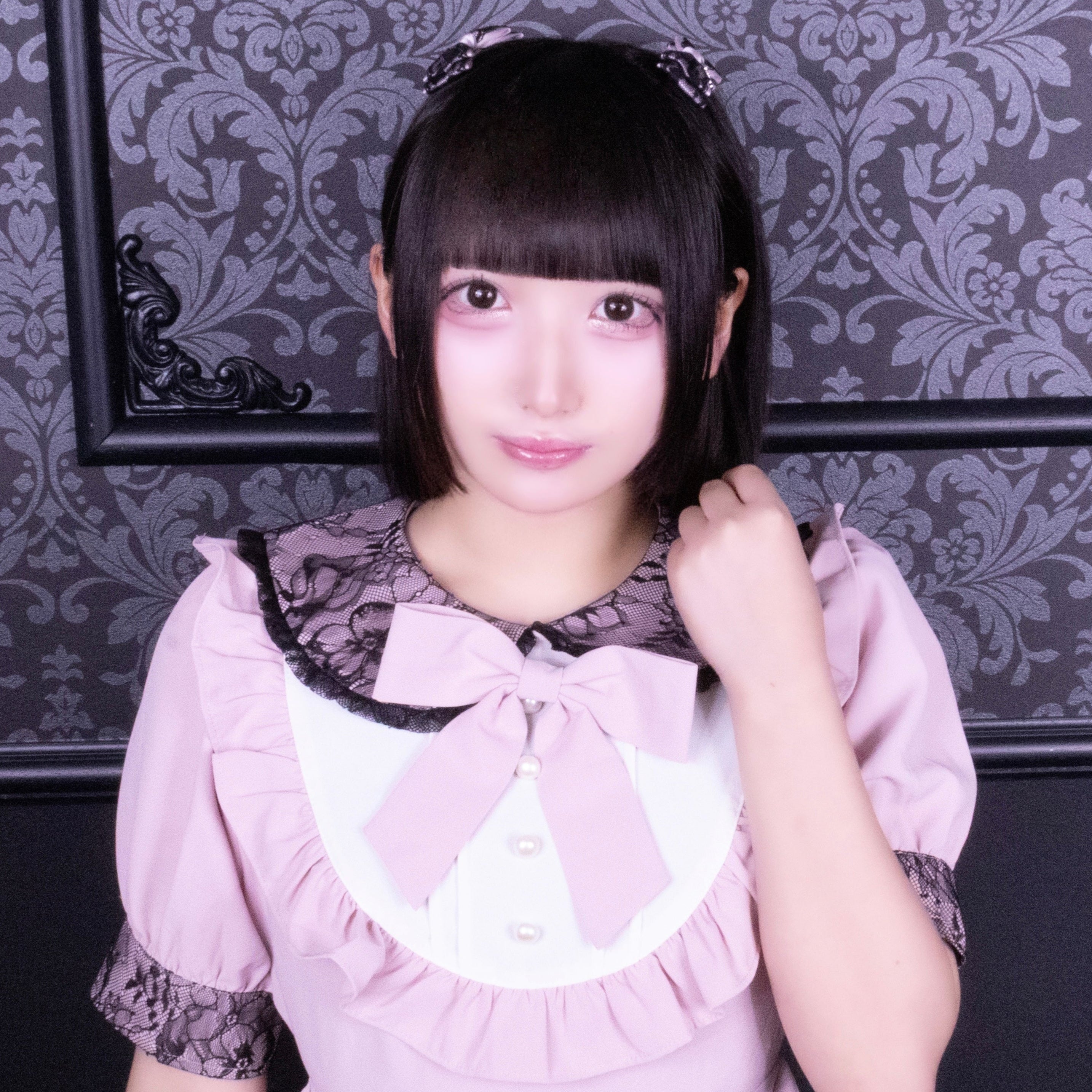 《mine》ハートレースリボン