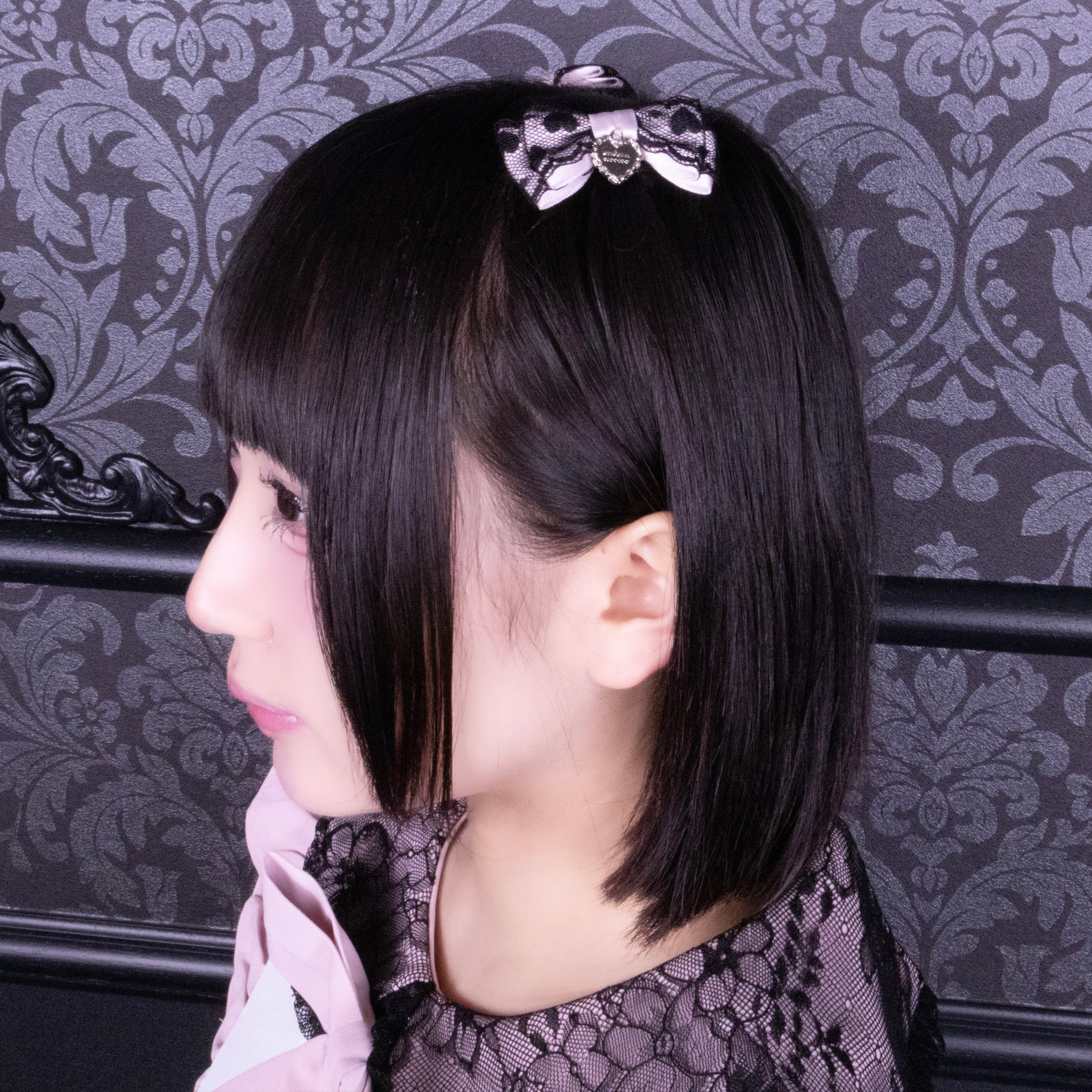 《mine》ハートレースリボン