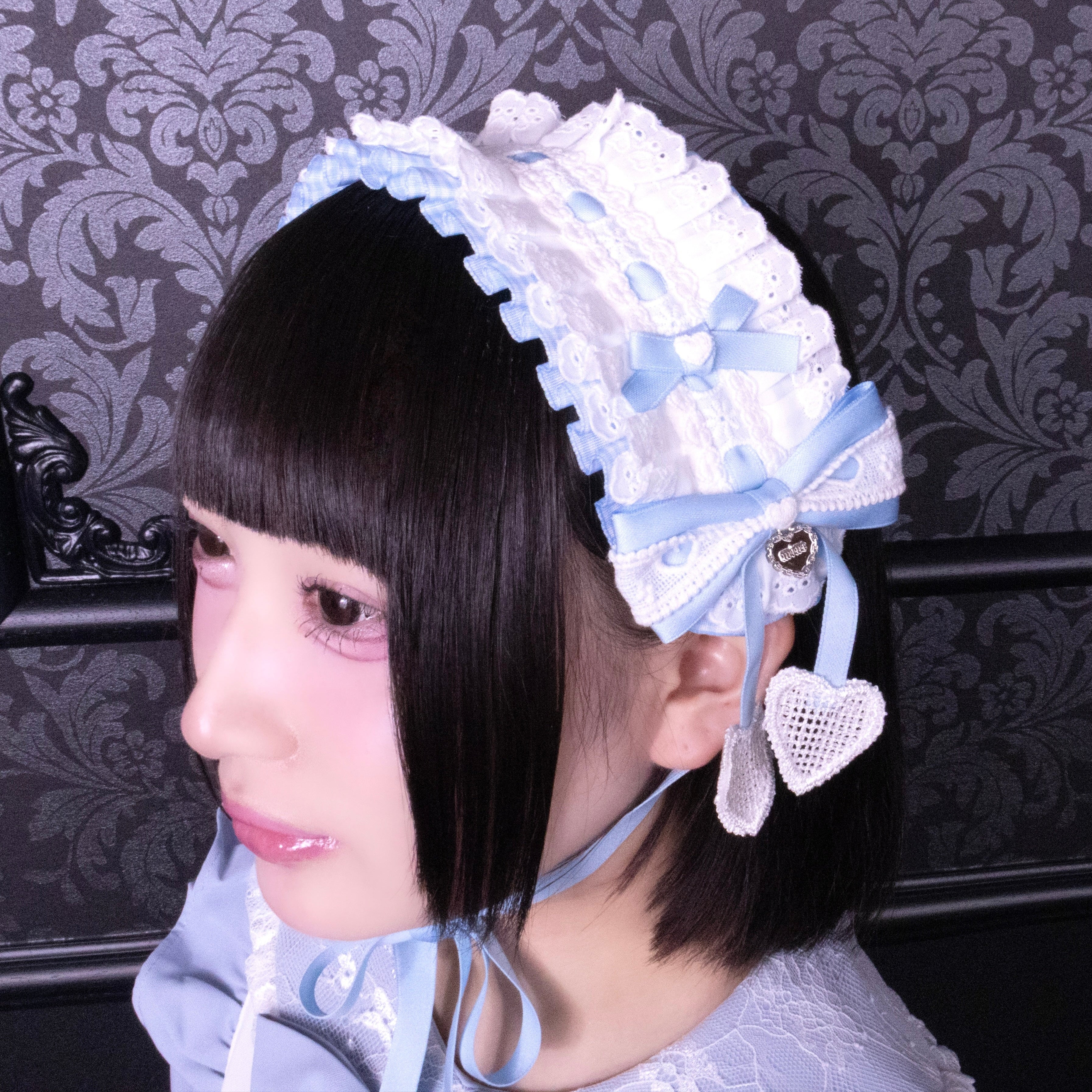 《mine》ギンガムチェックヘッドドレス