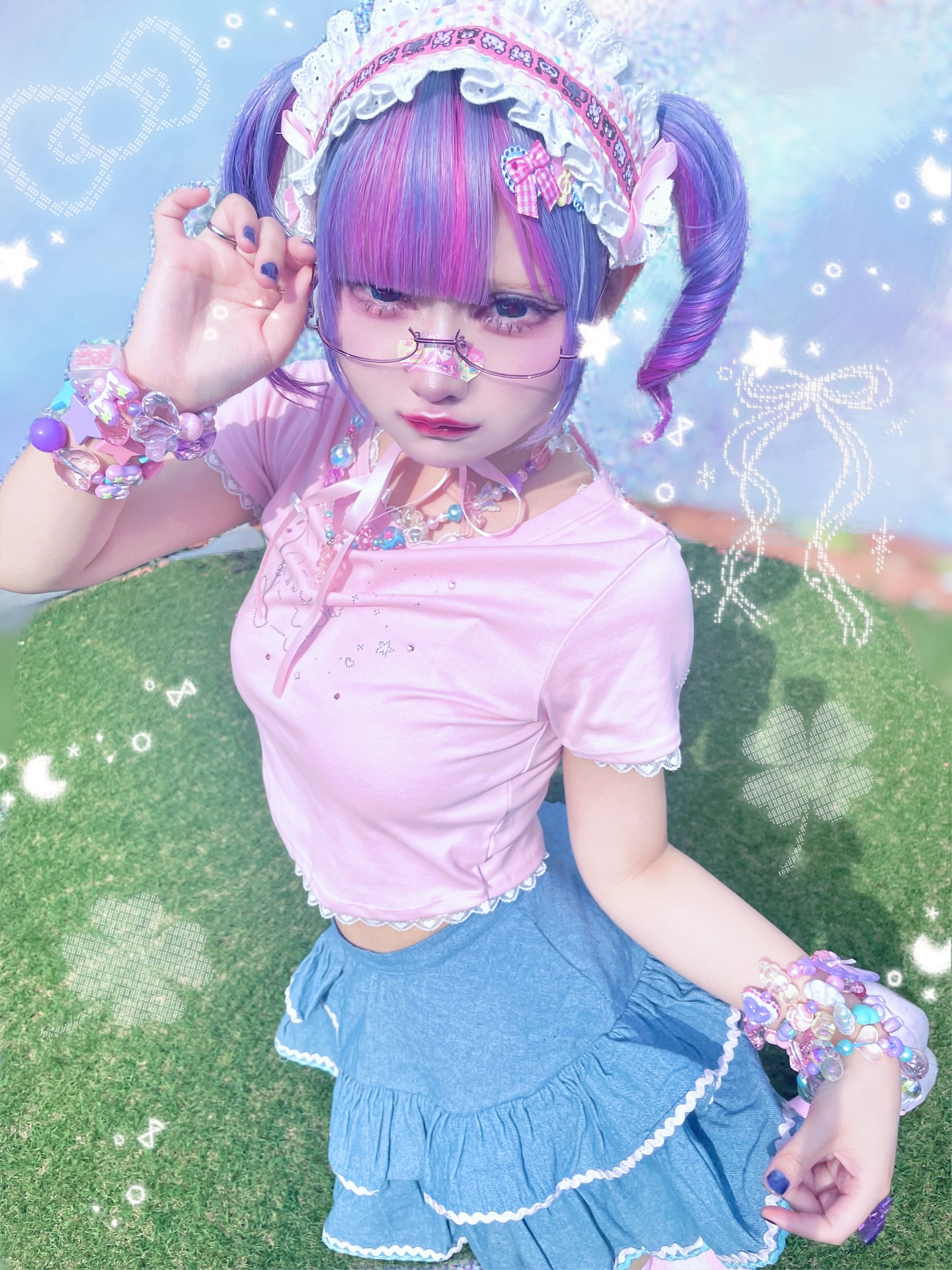 《mine》ロゴデニムスカート