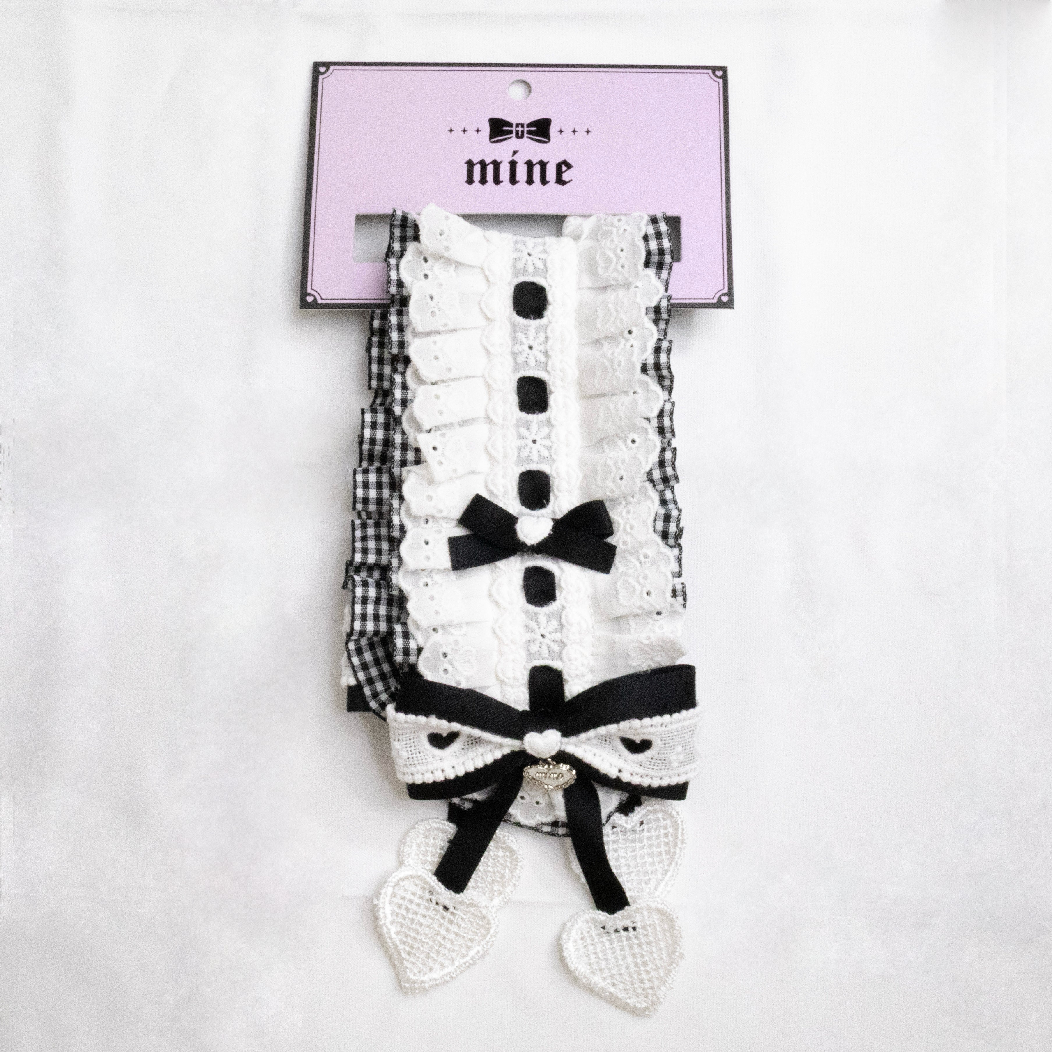 《mine》ギンガムチェックヘッドドレス