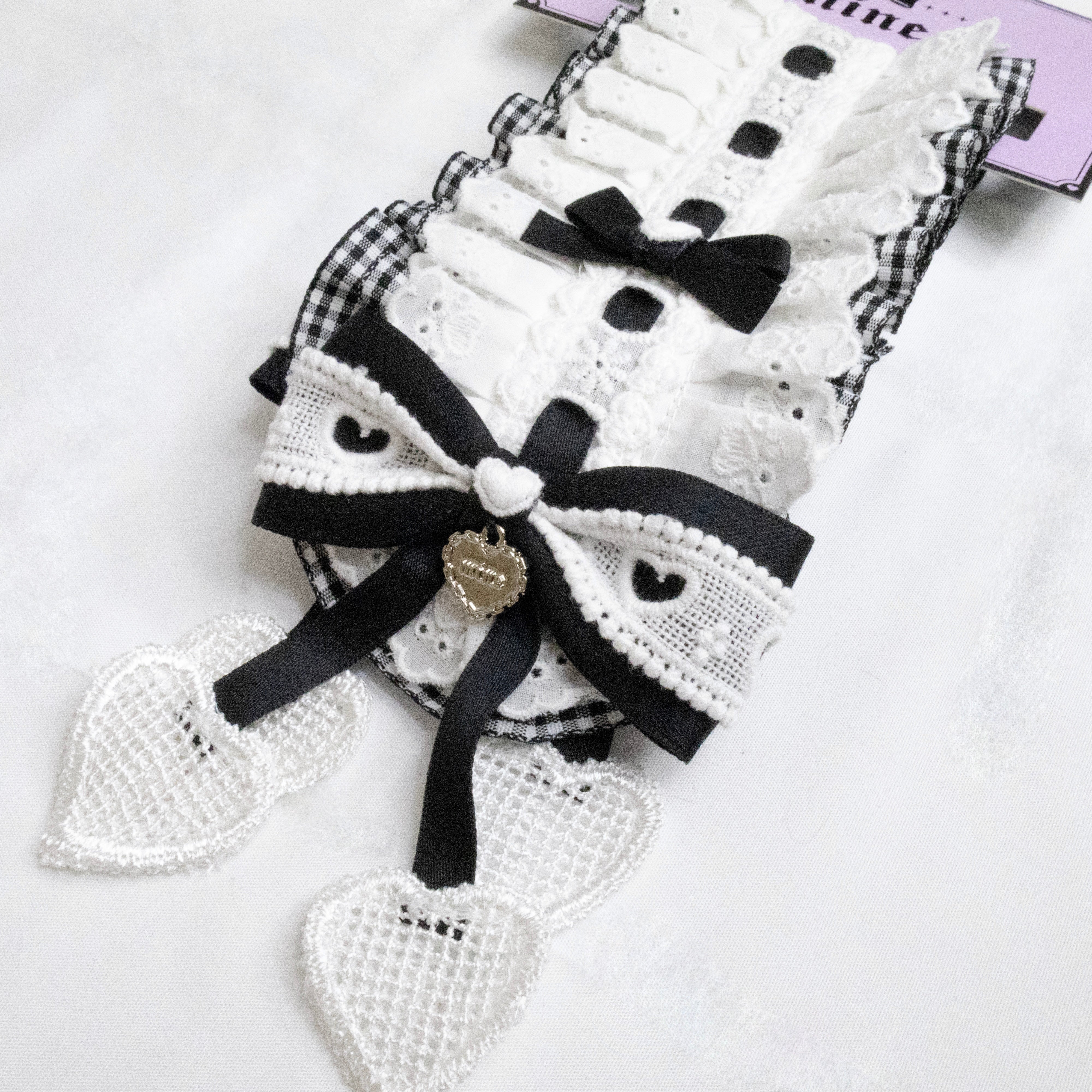 《mine》ギンガムチェックヘッドドレス