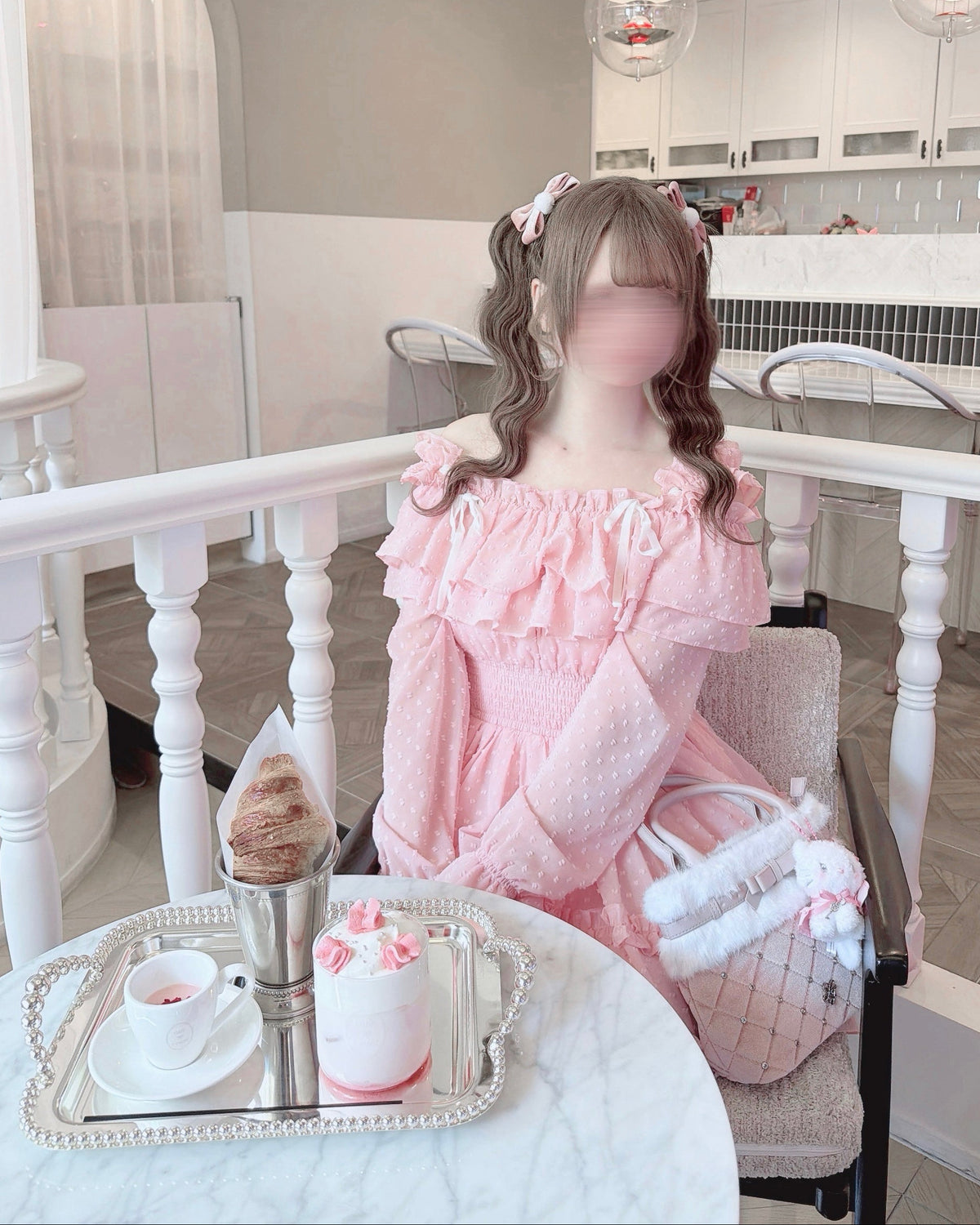 《LAFARY closet》フリルオフショルワンピ