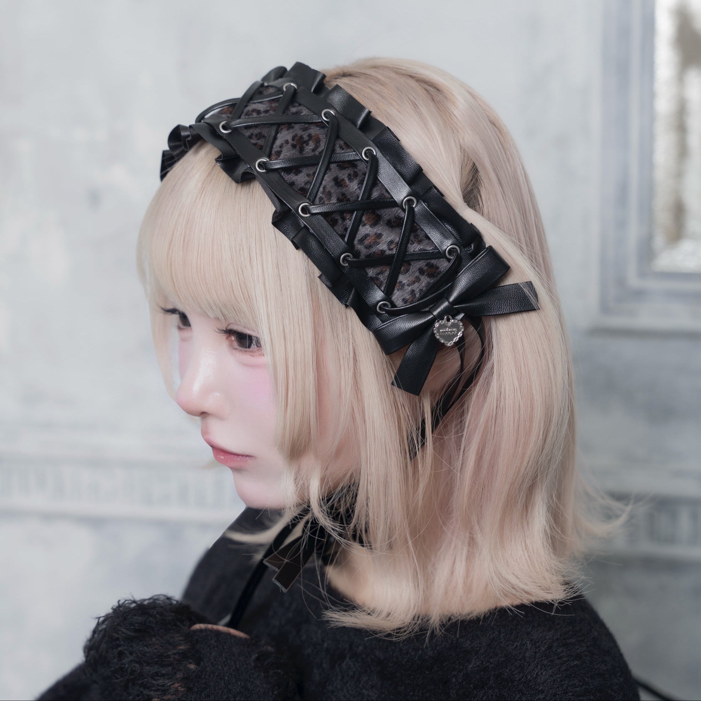 《mine》レースアップヘッドドレス