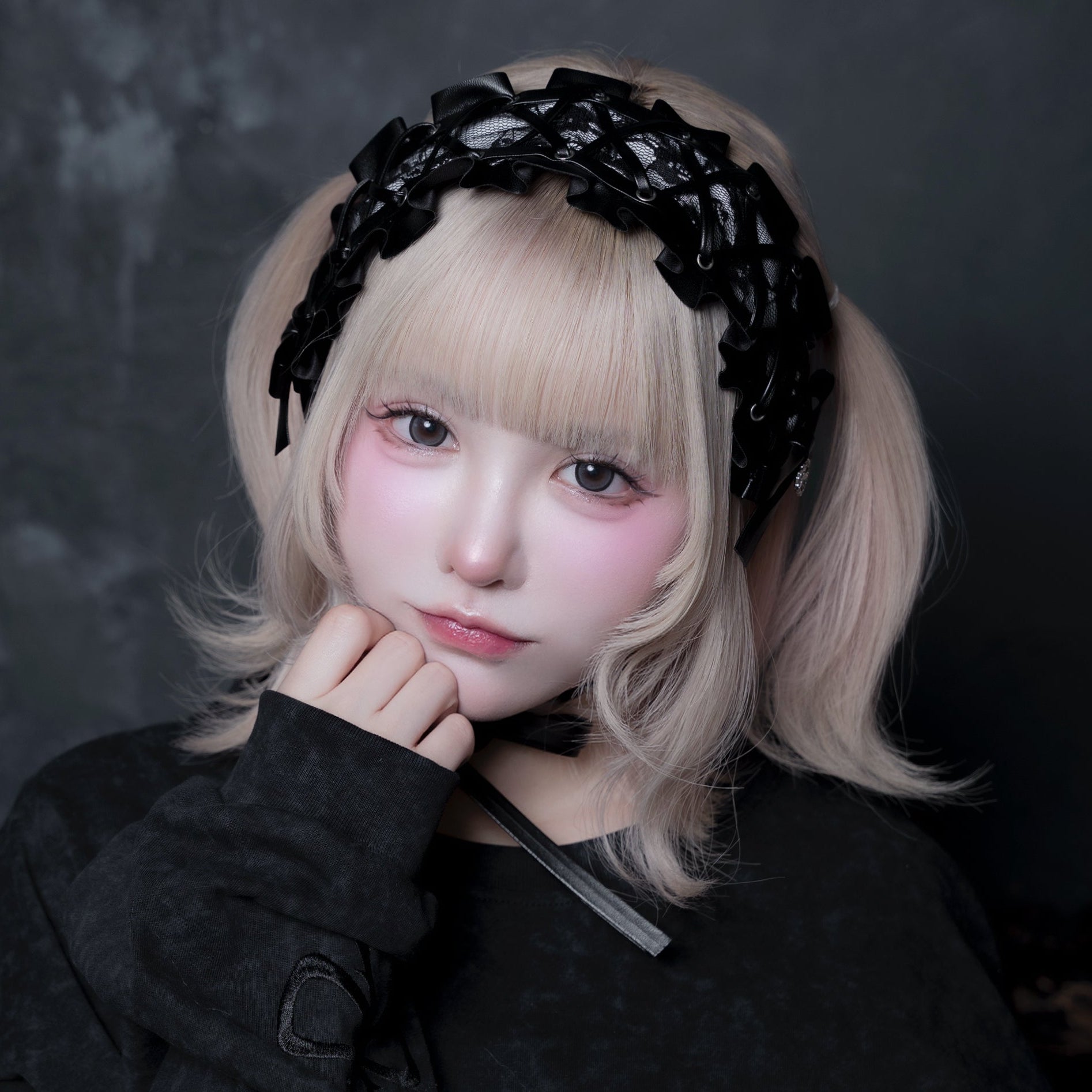 《mine》レースアップヘッドドレス