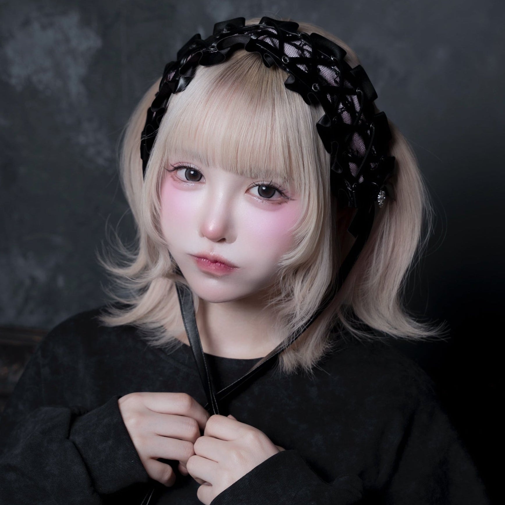 《mine》レースアップヘッドドレス