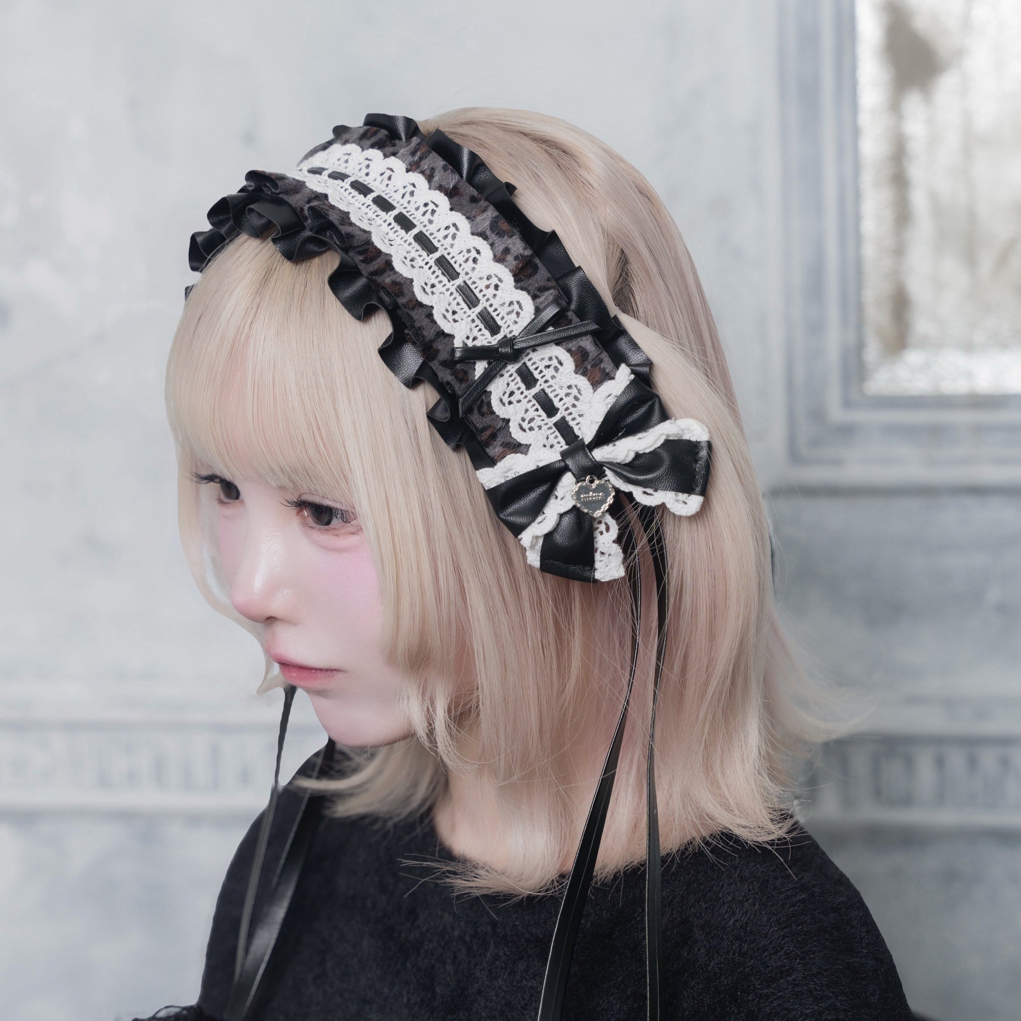 《mine》ハシゴレースヘッドドレス