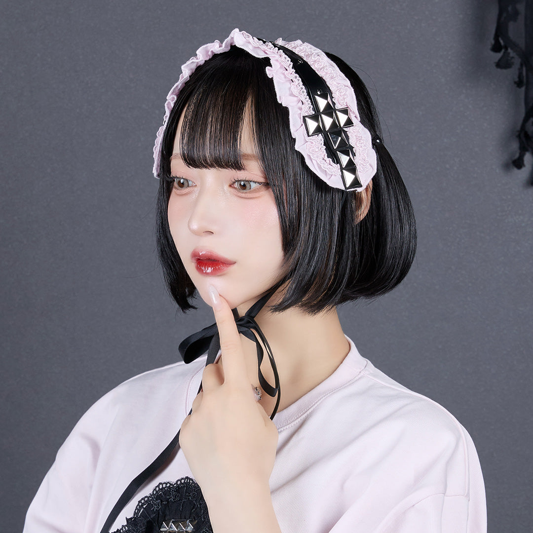 《mine》スタッズクロスヘッドドレス