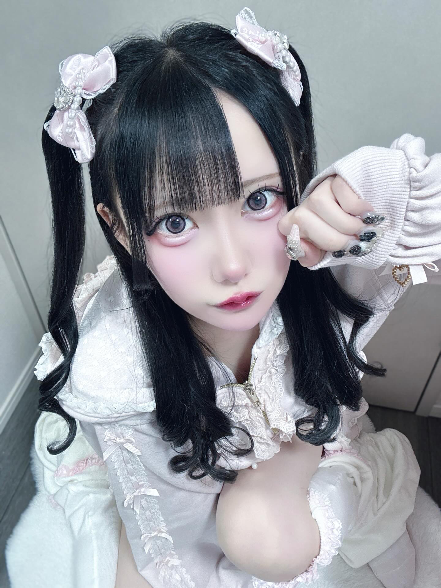 《mine》ロゴリボンクリップ