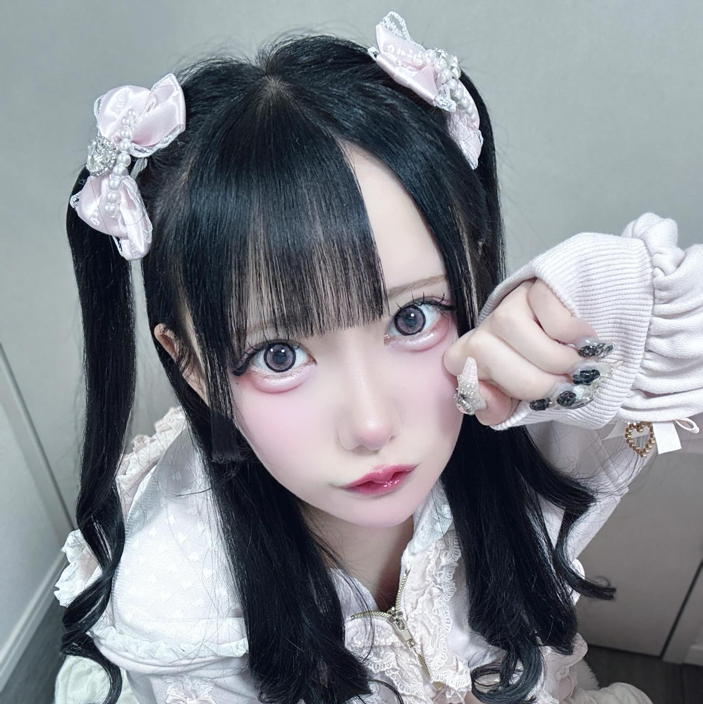 《mine》ロゴリボンクリップ