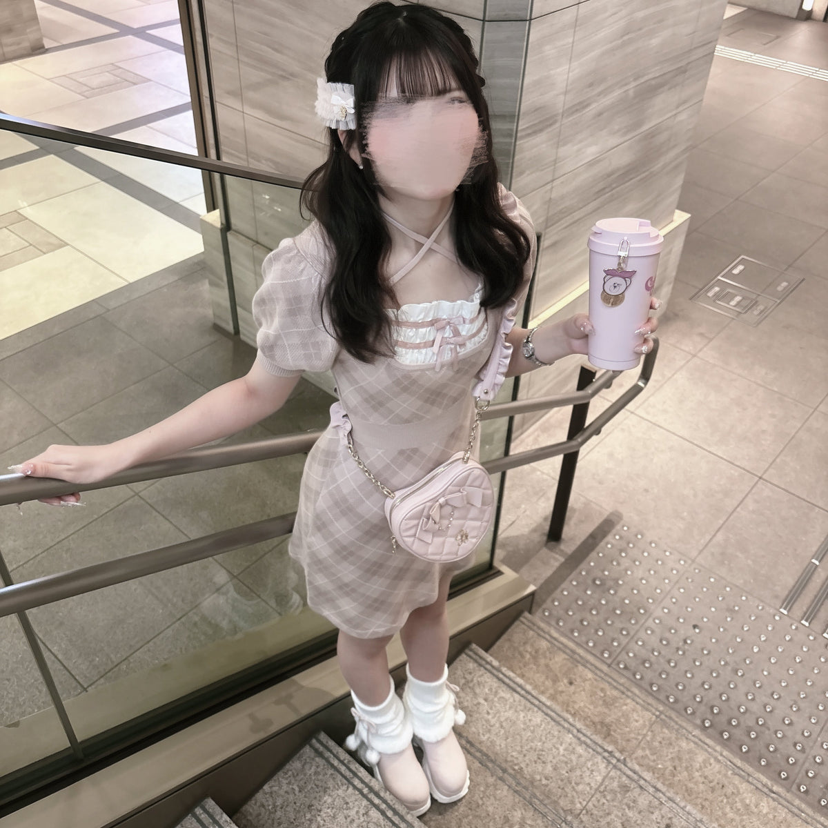 《LAFARY closet》ルーズニット厚底ブーツ