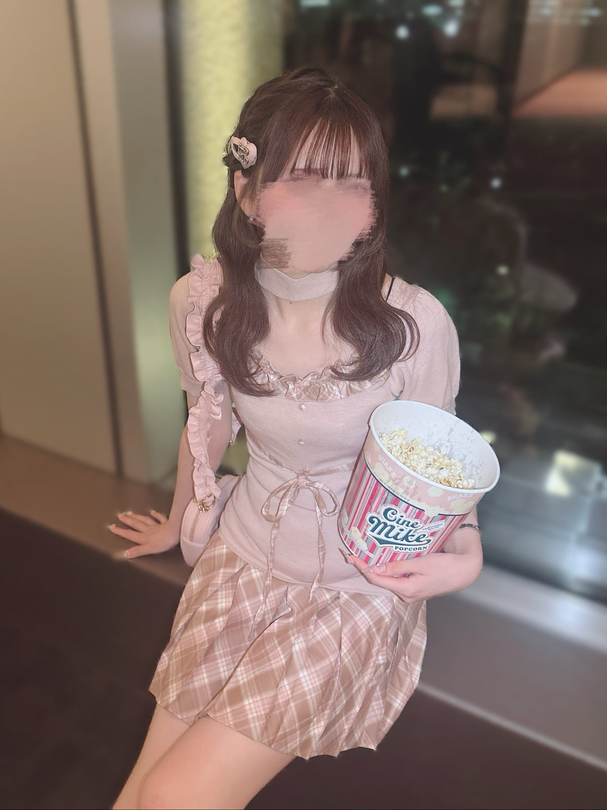 《LAFARY closet》サテンハートヘアピン