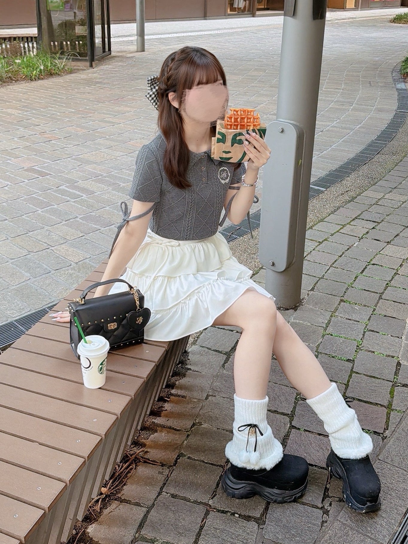 《LAFARY closet》エンブレムポロトップス