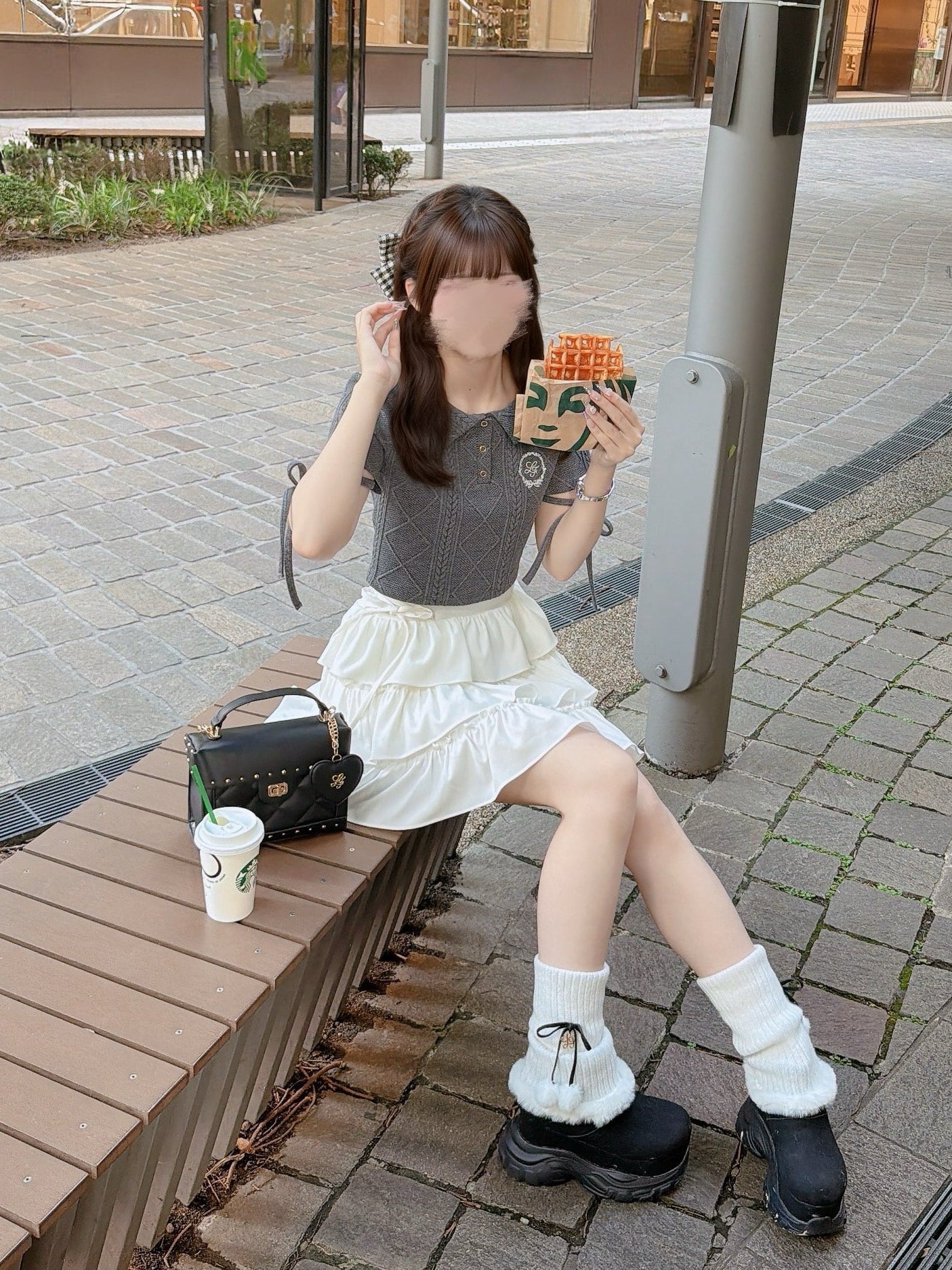 《LAFARY closet》エンブレムポロトップス