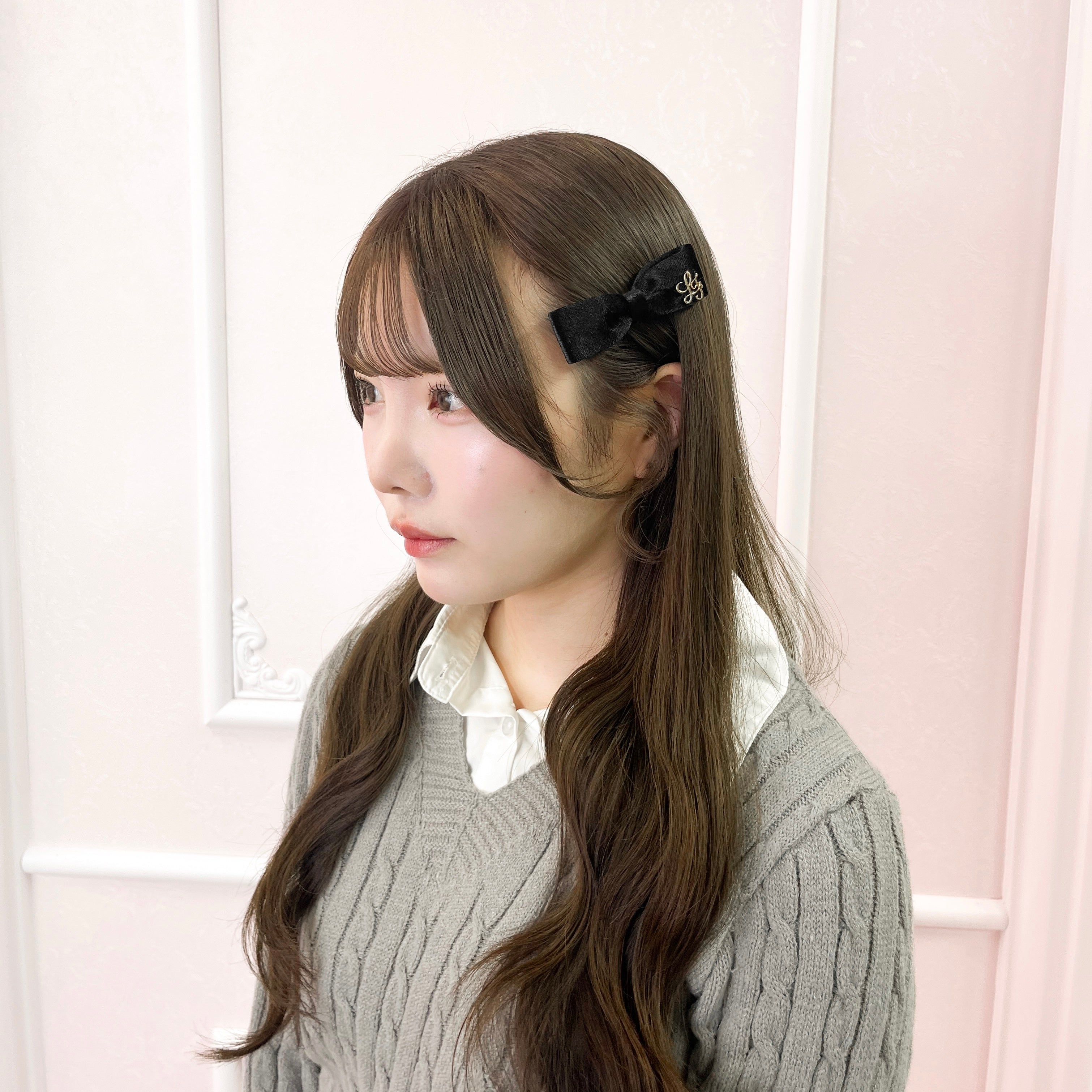 《LAFARY》ベロアスリムリボン