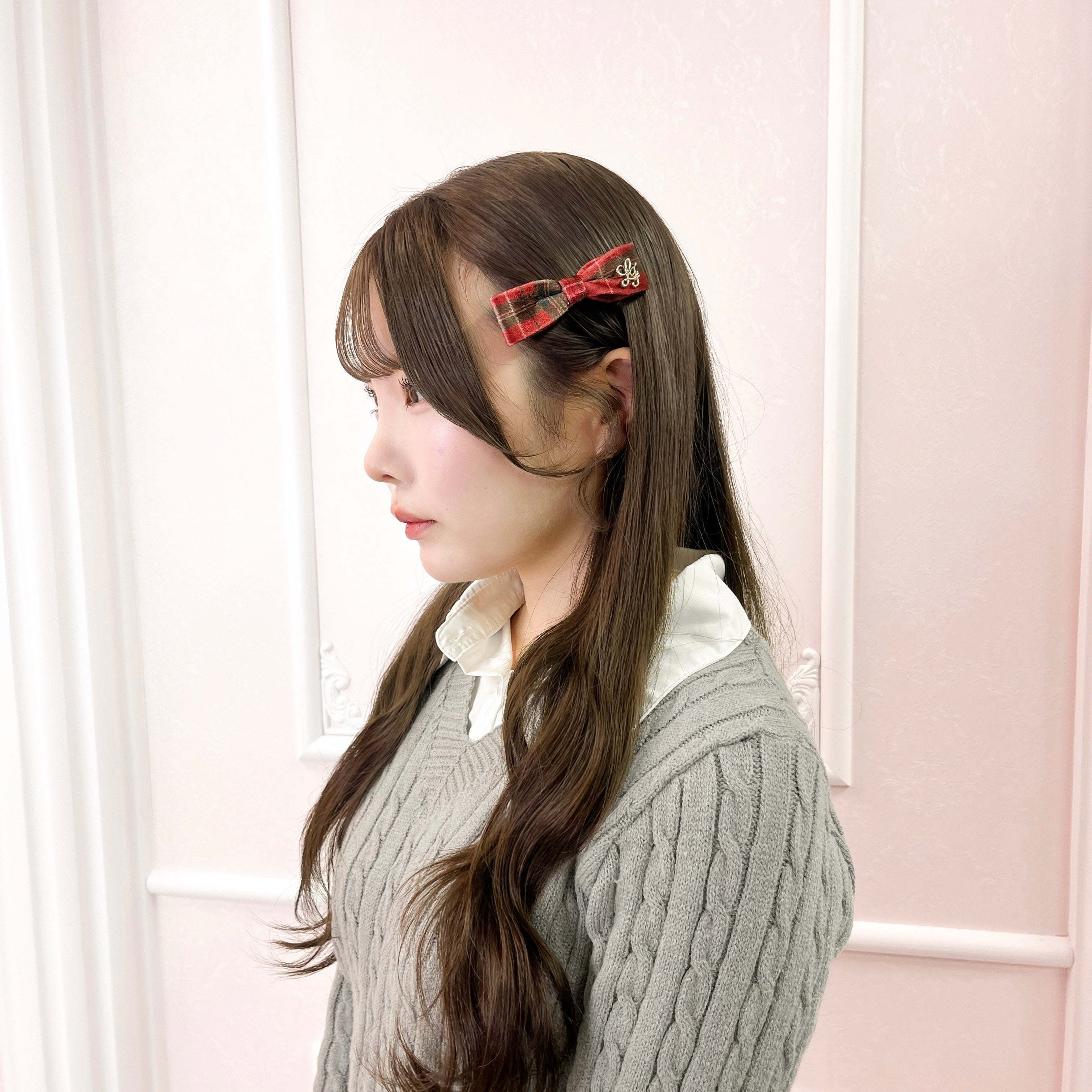 《LAFARY》ベロアスリムリボン