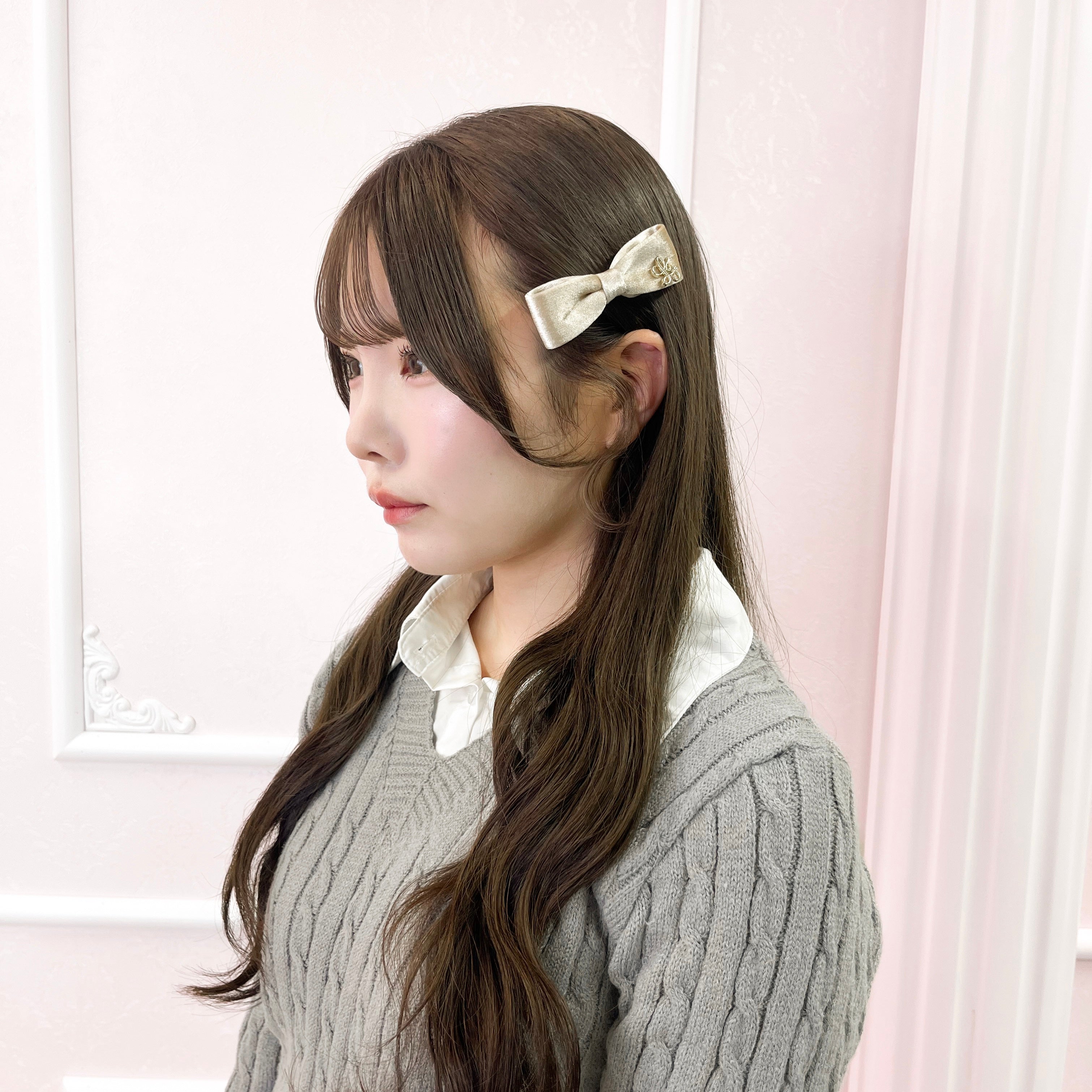 《LAFARY》ベロアスリムリボン