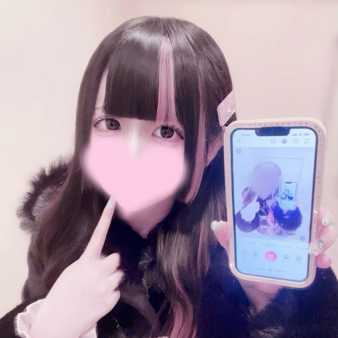 《mine》ストーンヘアクリップ