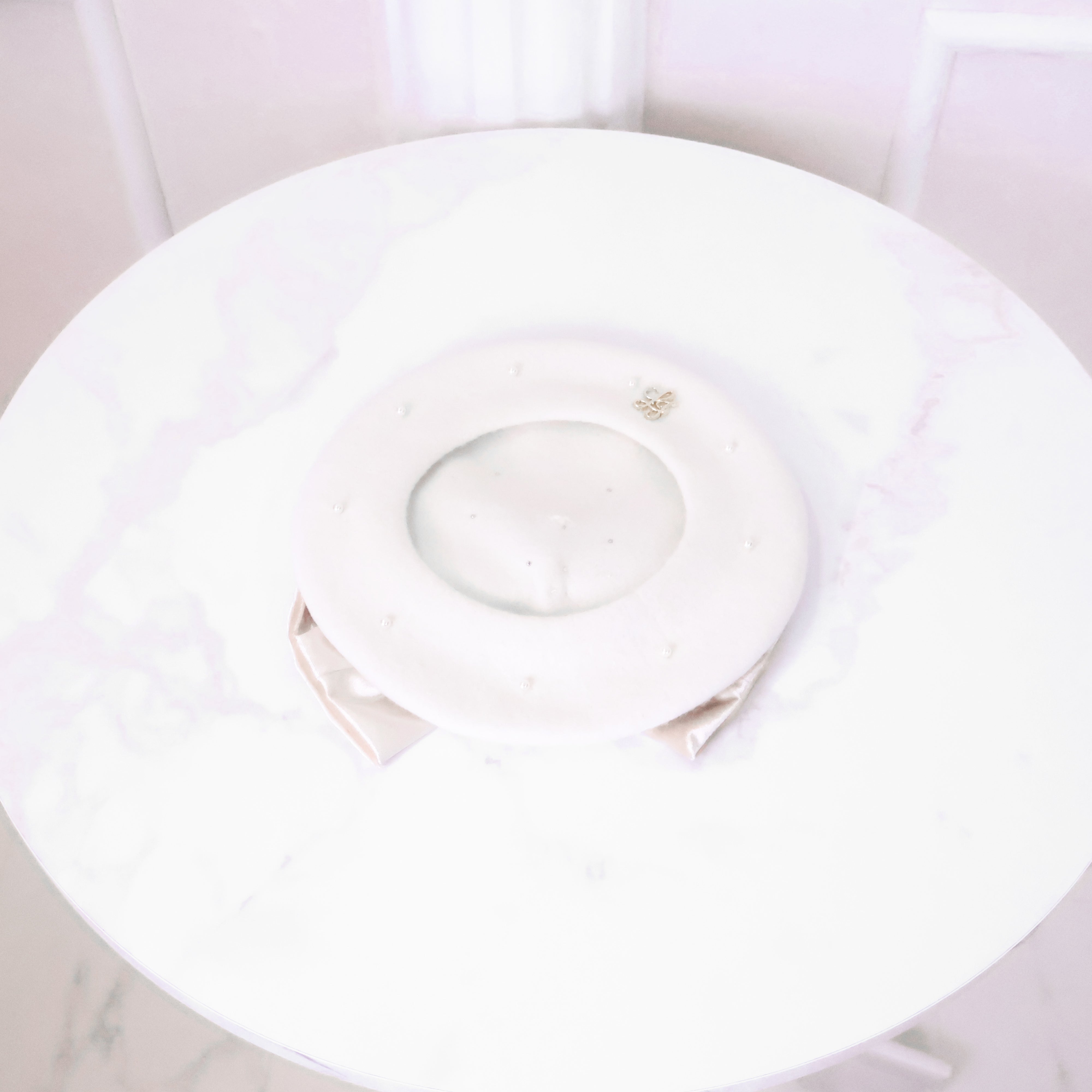 《LAFARY》ベロアリボンベレー帽