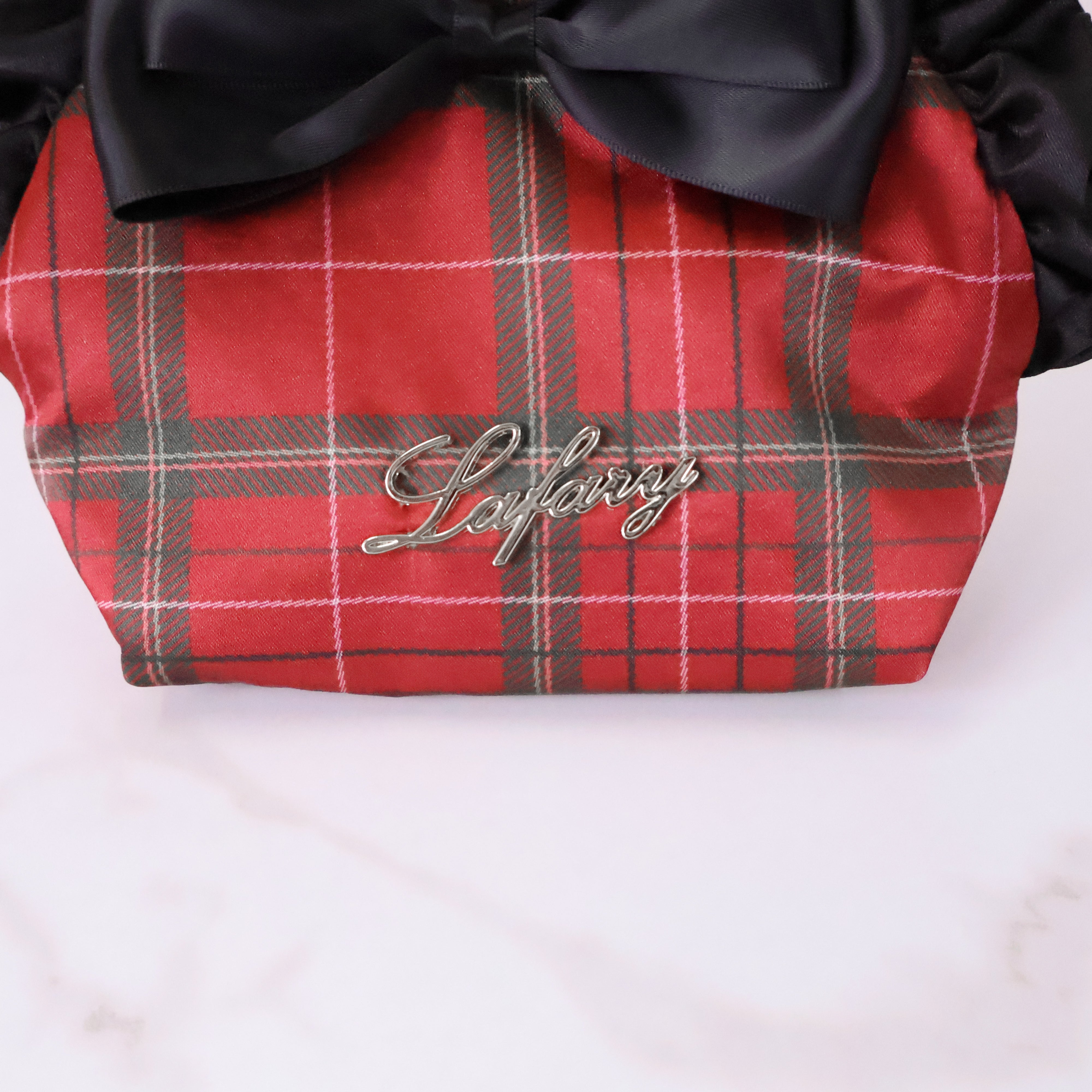 《LAFARY》リボンフリルポーチ