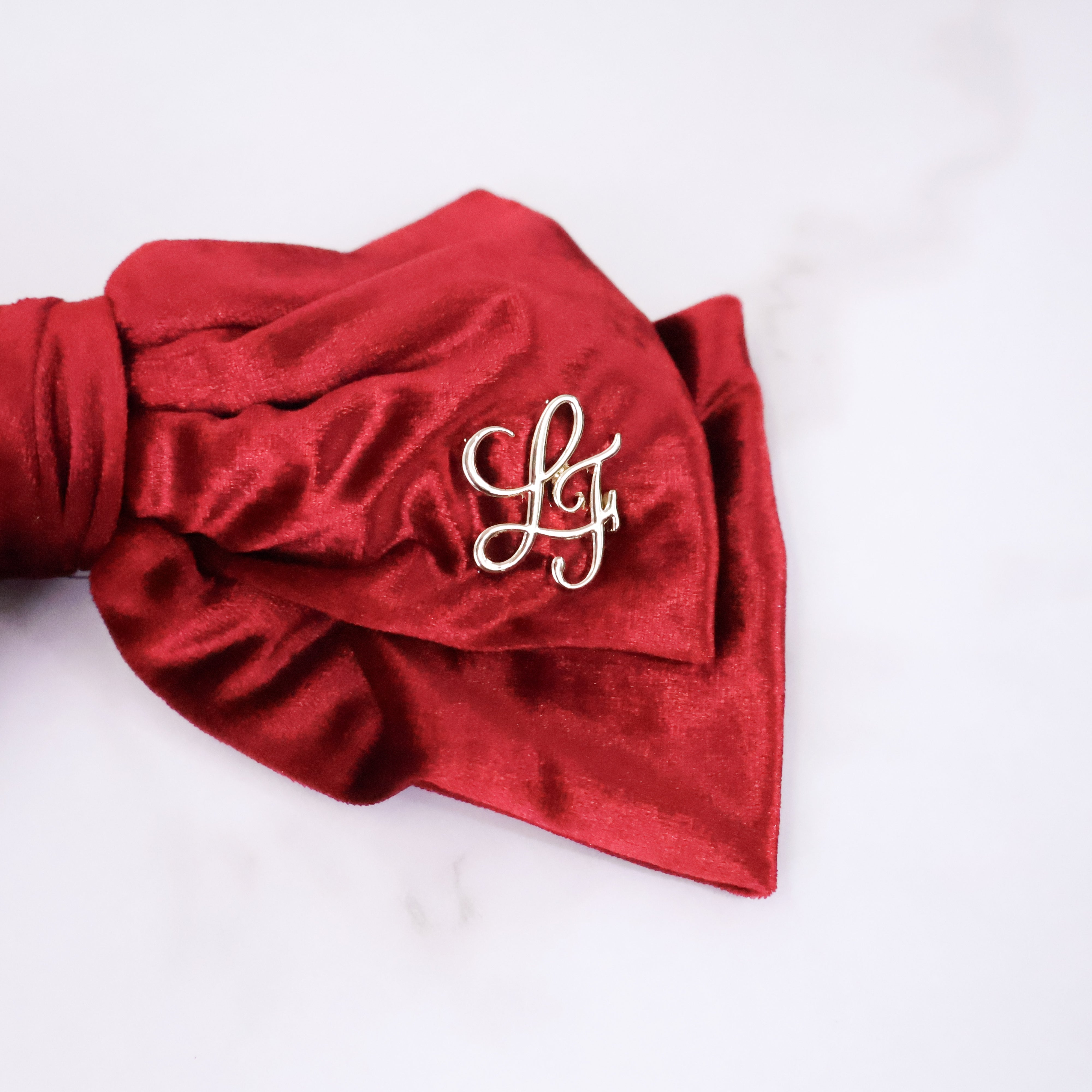 《LAFARY》ベロアリボンバレッタ