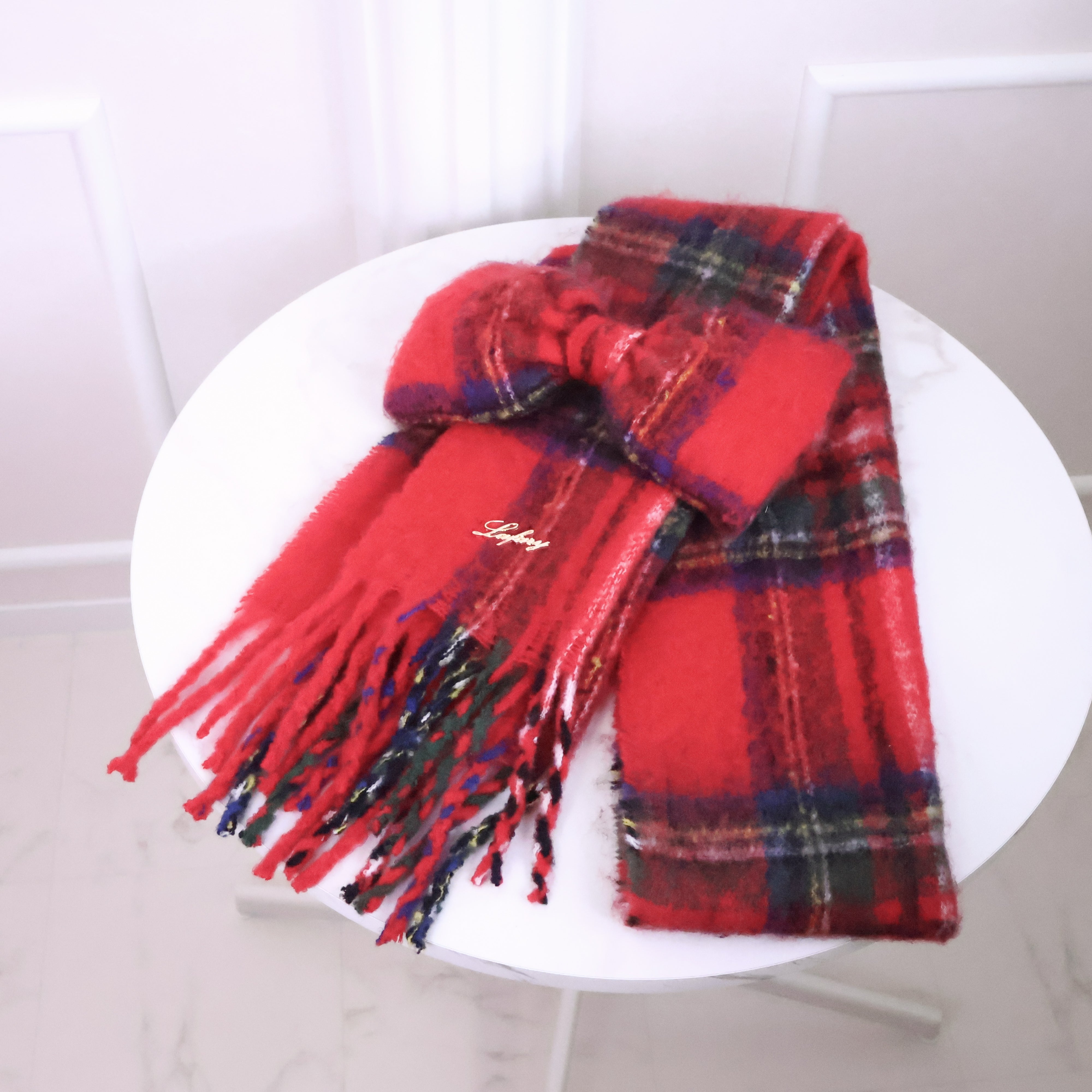 《LAFARY》ボリュームリボンマフラー