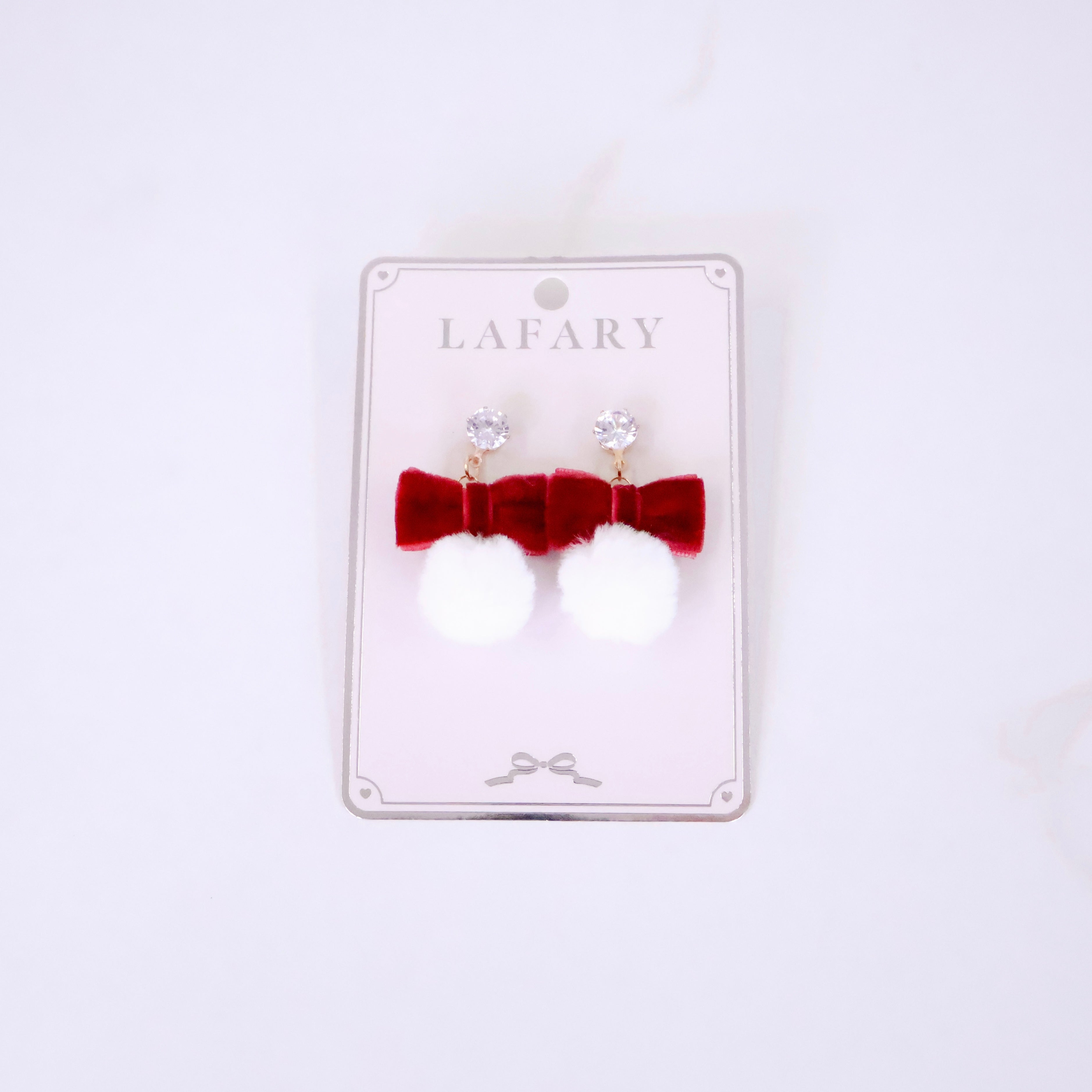 《LAFARY》リボンファーピアス