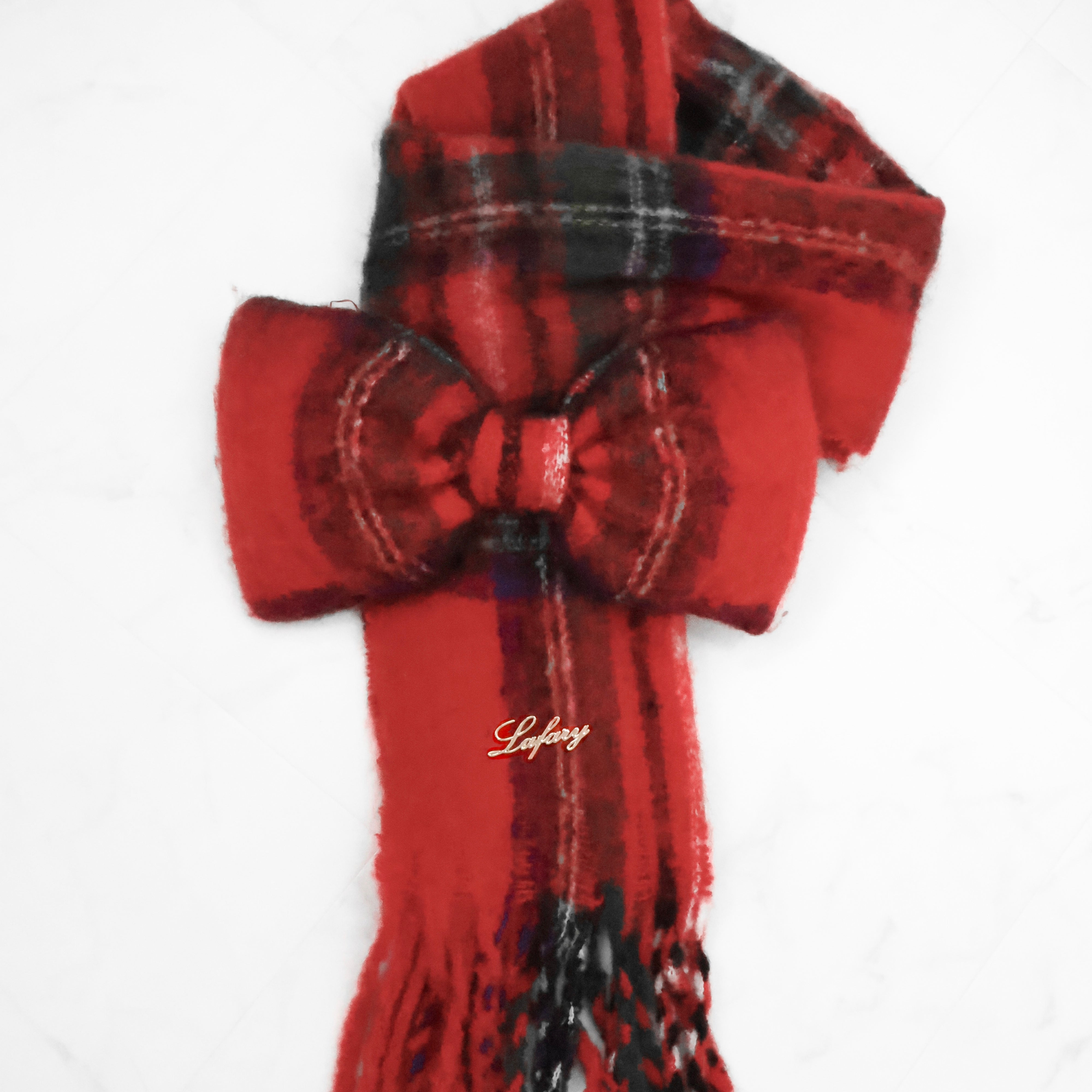 《LAFARY》ボリュームリボンマフラー