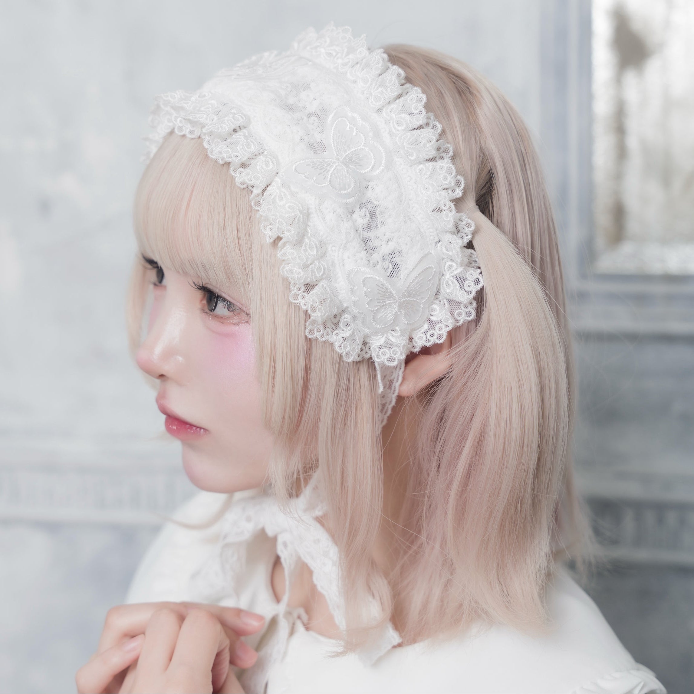 《mine》レースチュールヘッドドレス