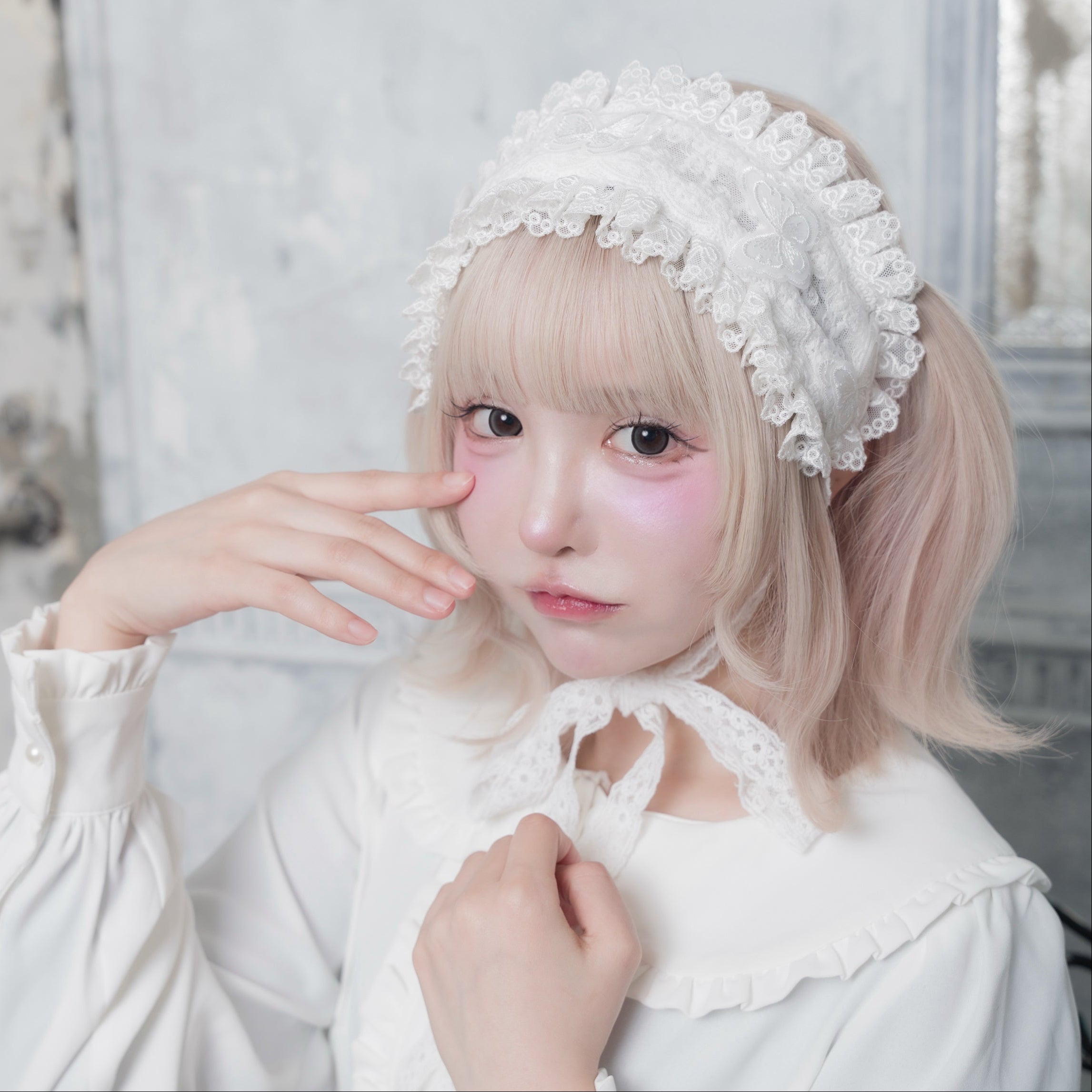 《mine》レースチュールヘッドドレス