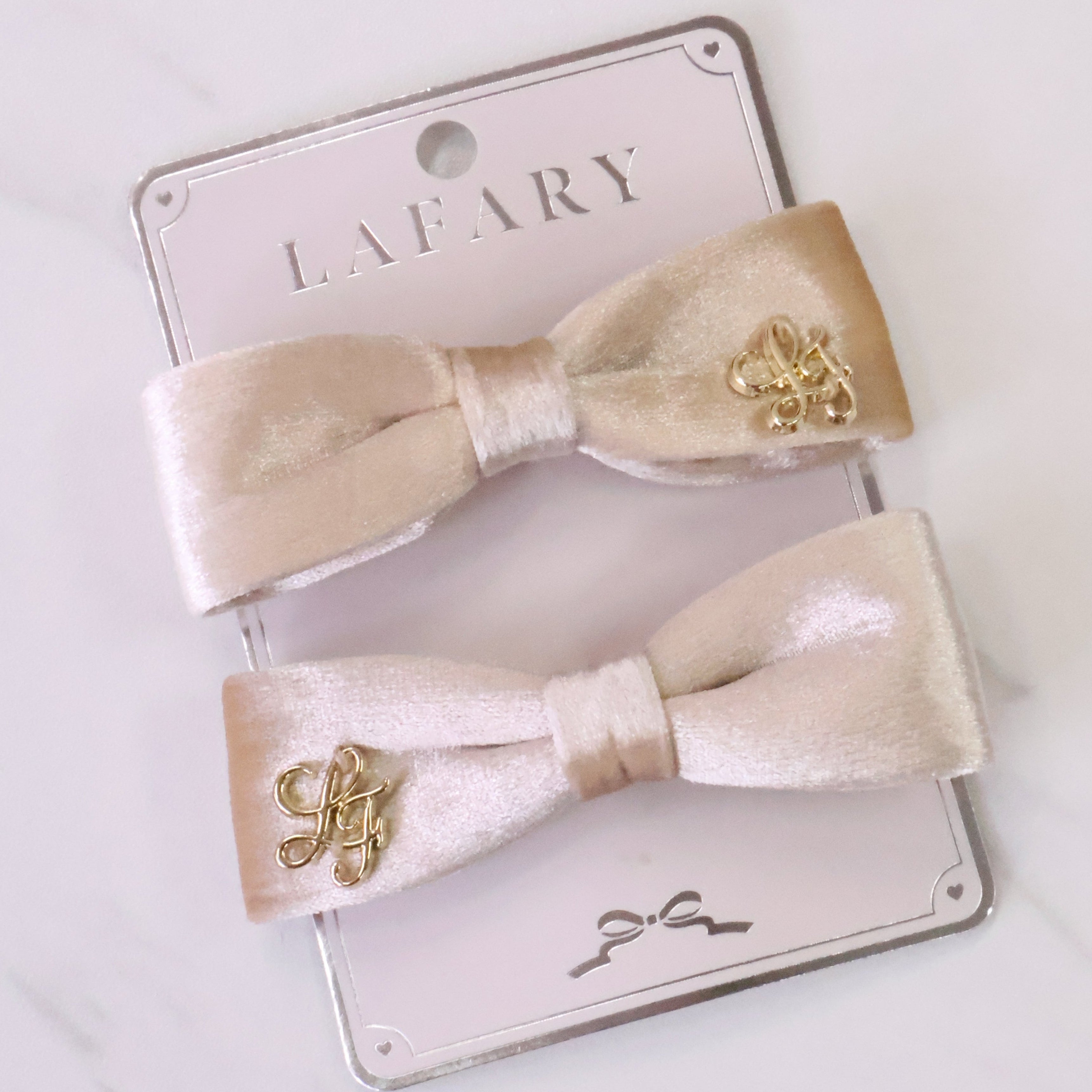 《LAFARY》ベロアスリムリボン