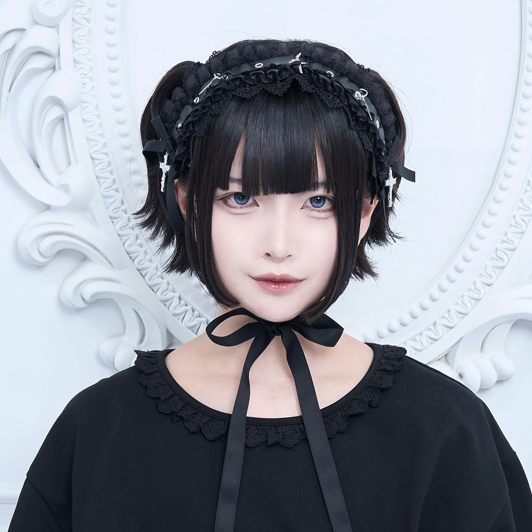 《mine》クロスレースヘッドドレス