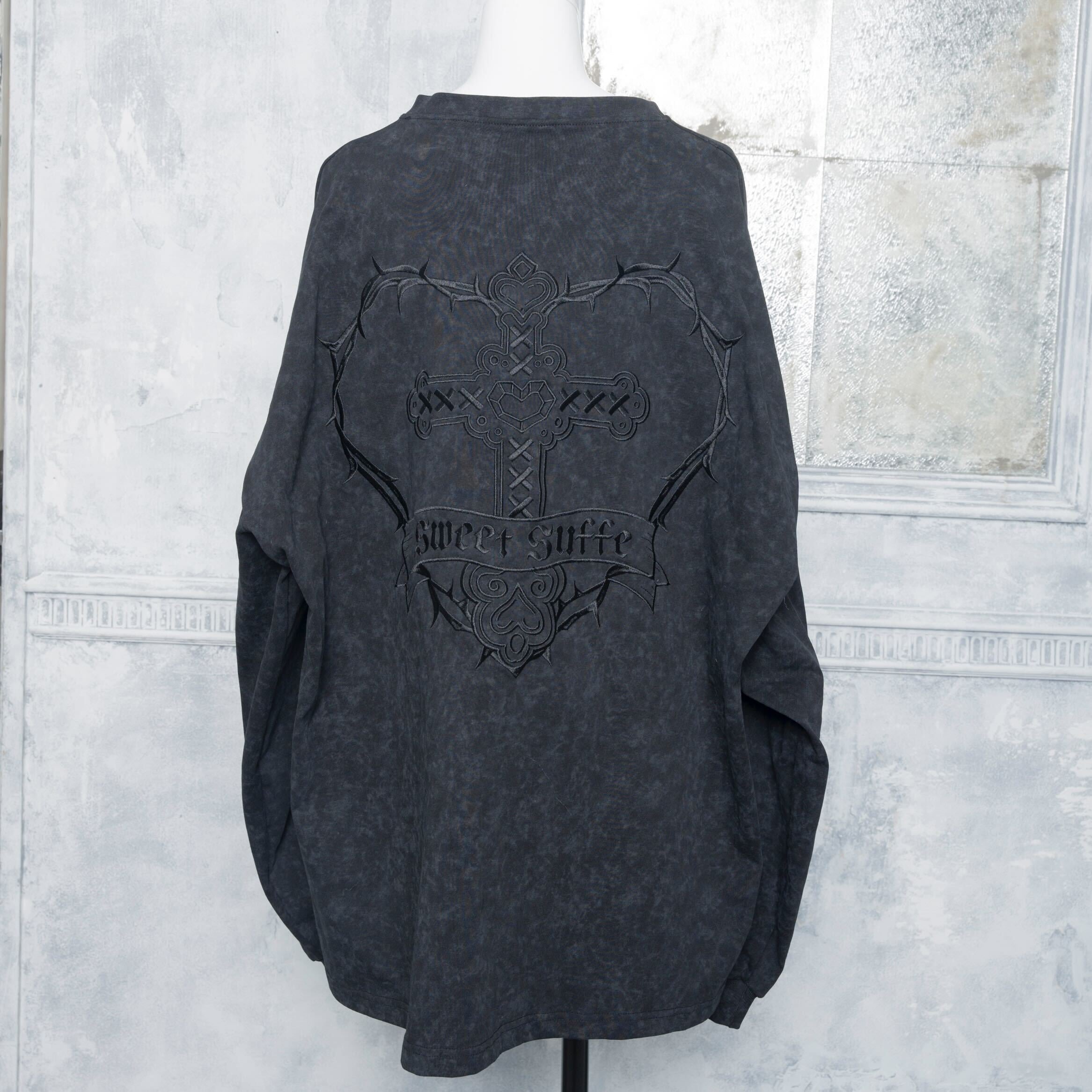 《mine》Sweet Suffering刺繍ロングTシャツ
