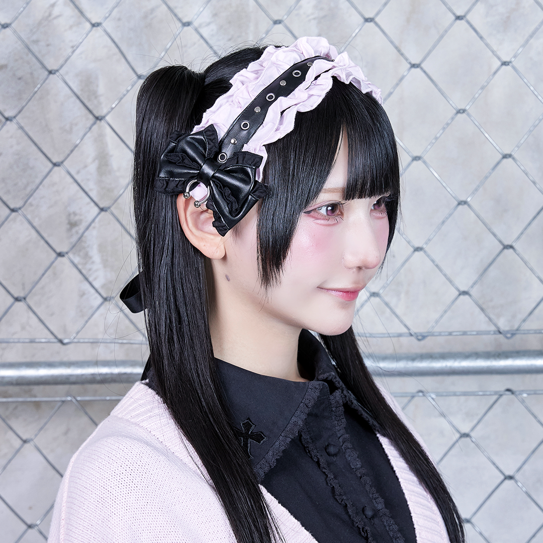 《mine》ハトメレザーベルトヘッドドレス