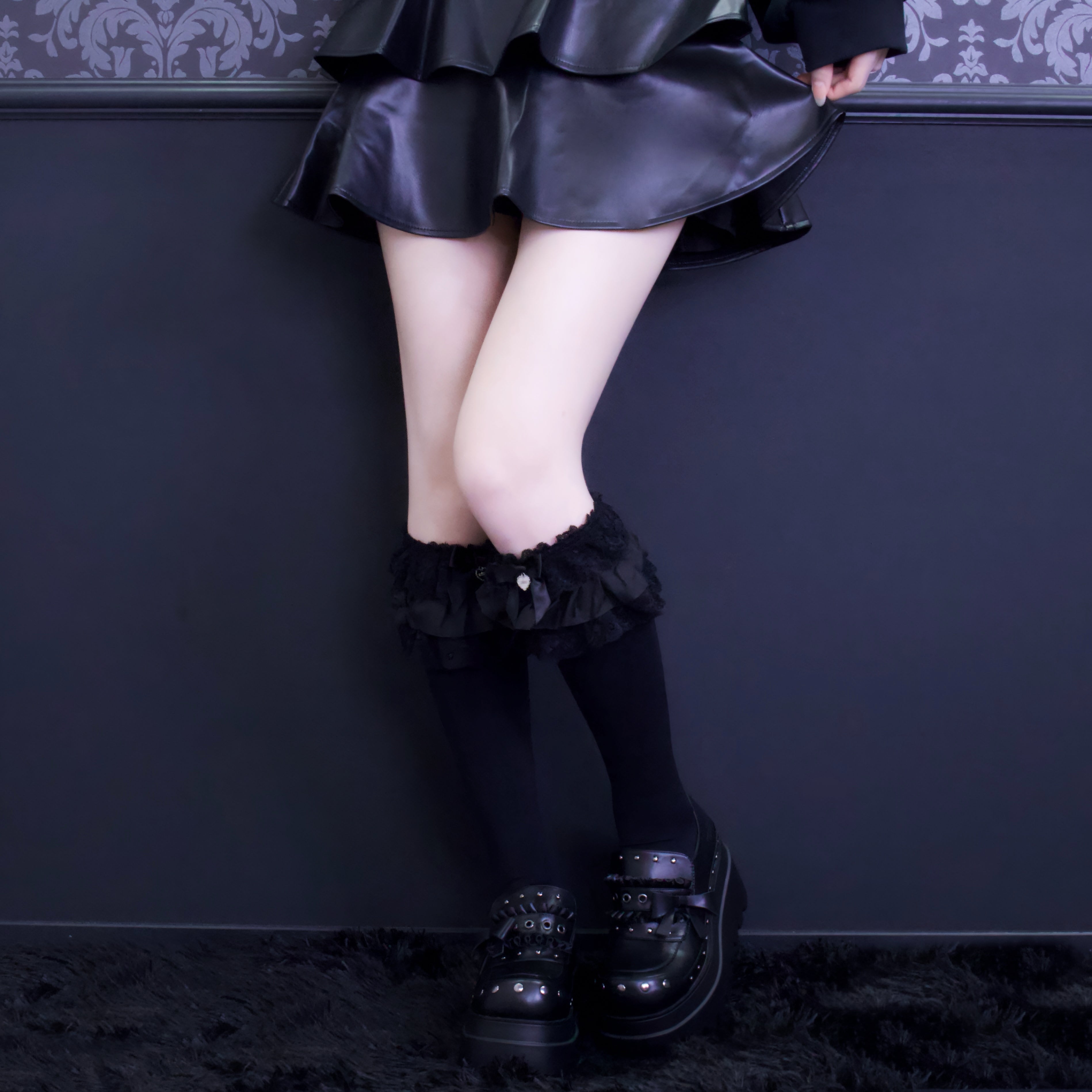 《mine》ロリィタフリル ソックス