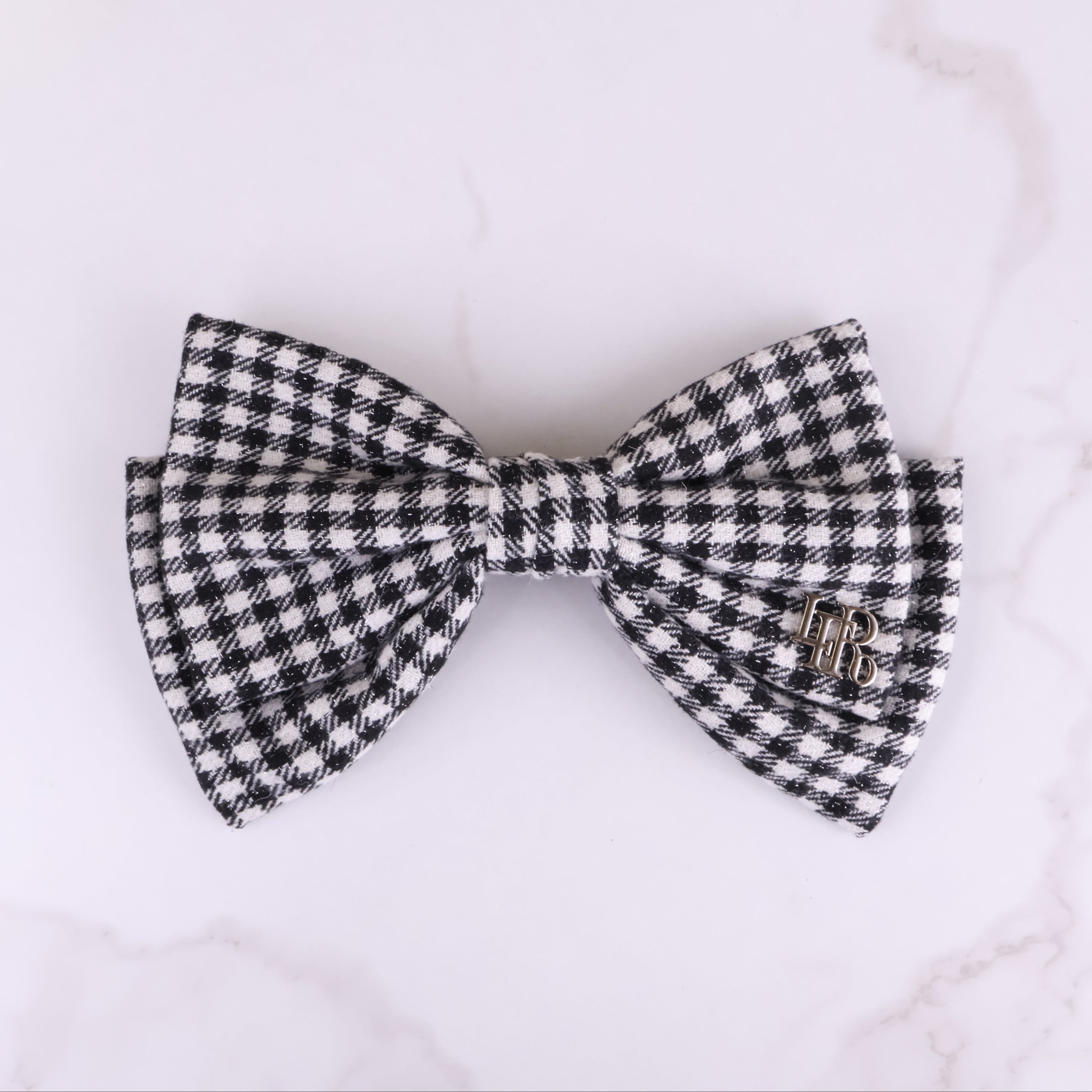 《LAFARY closet》ギンガムリボンバレッタ